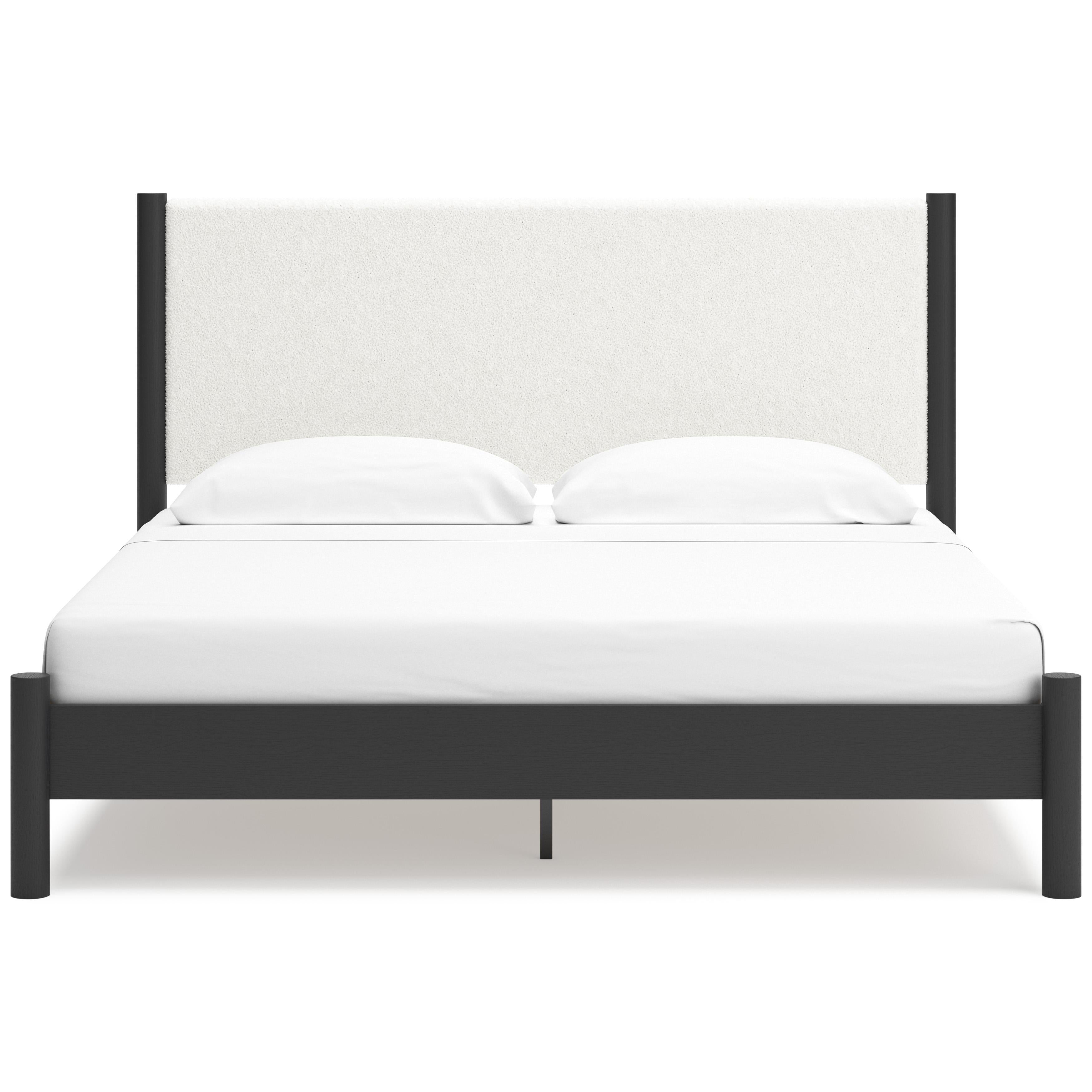 Signature Design by Ashley Cadmori B2616B8 King Upholstered Panel Bed IMAGE 2