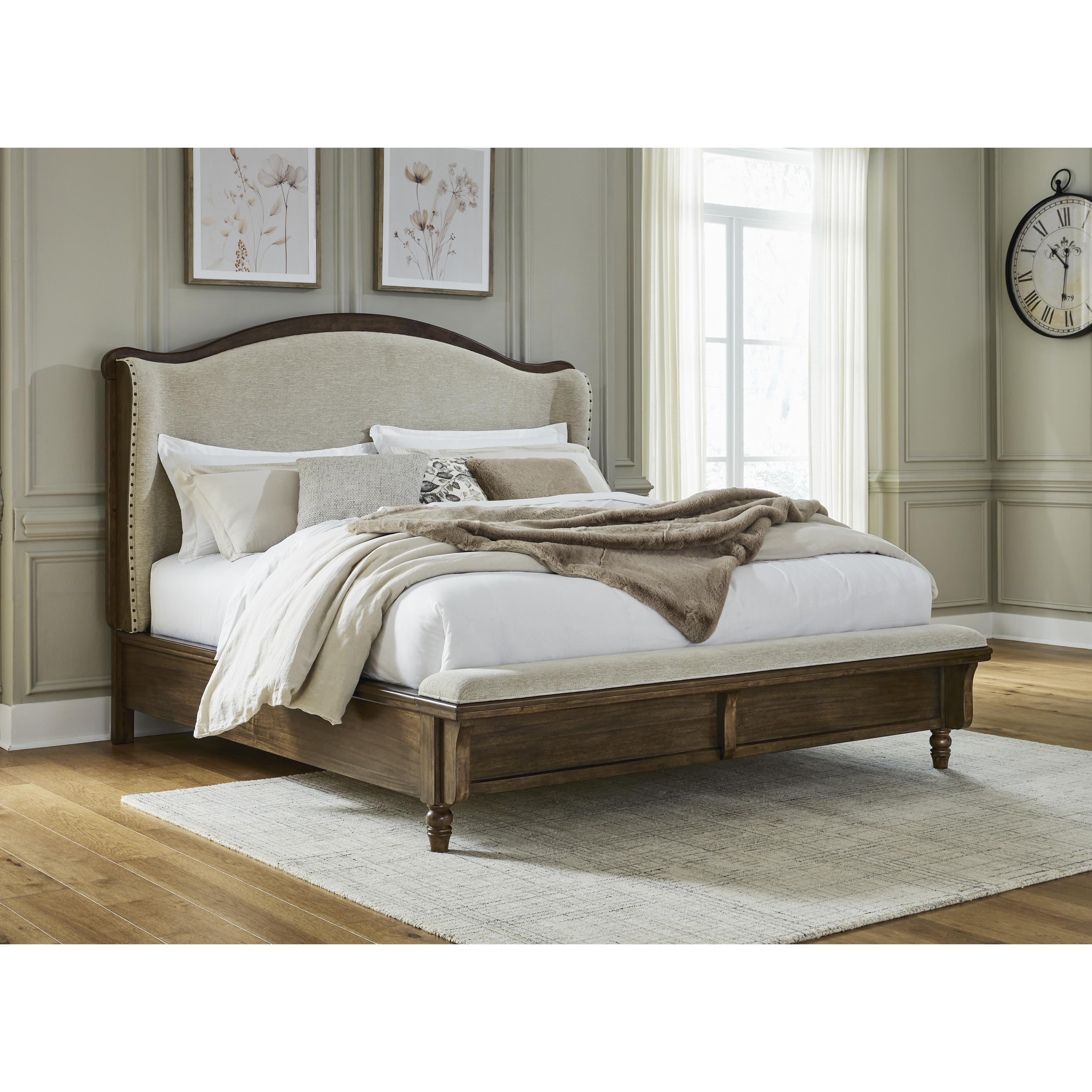 Benchcraft Sturlayne B787B2 Queen Upholstered Panel Bed IMAGE 4