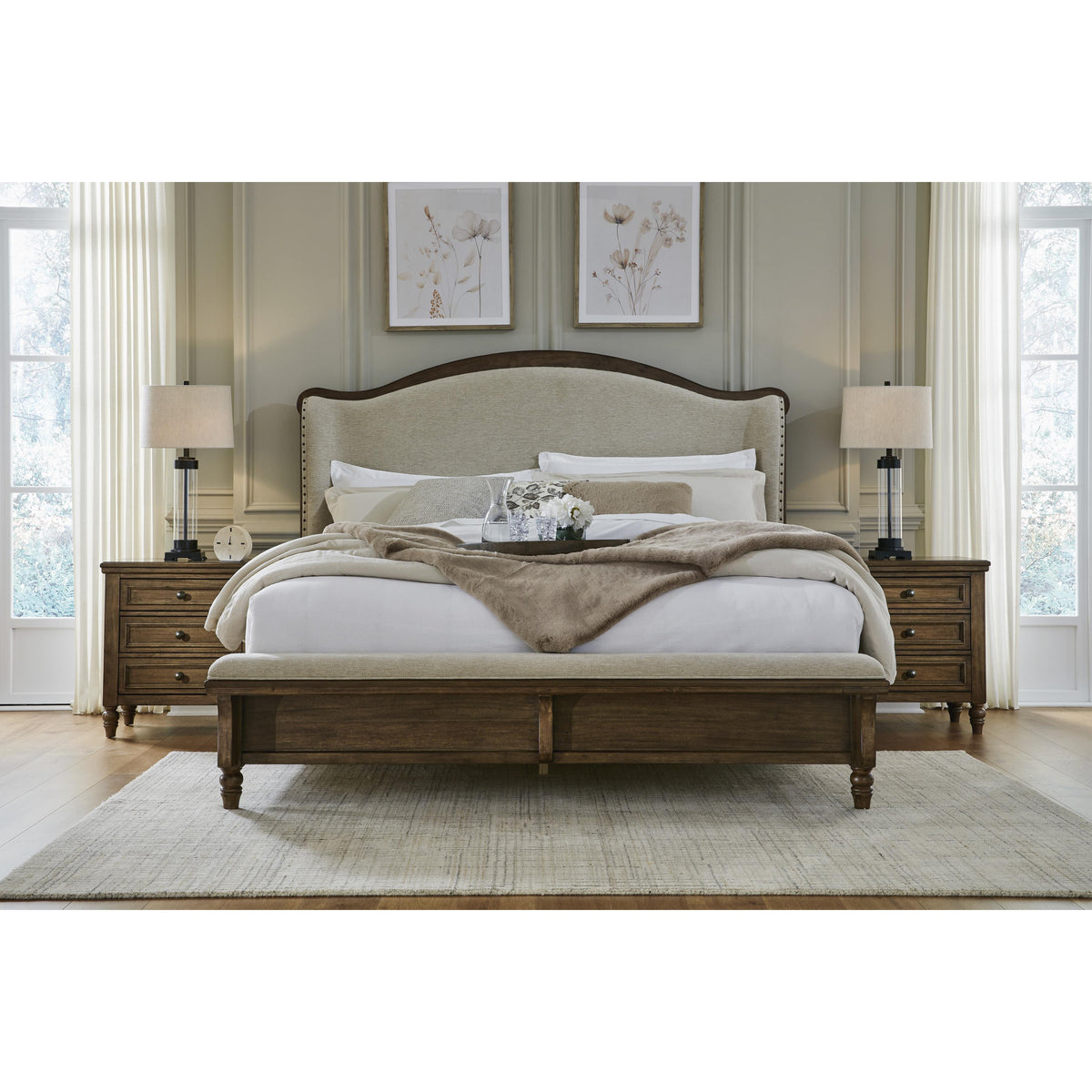 Benchcraft Sturlayne B787B5 California King Upholstered Panel Bed IMAGE 8