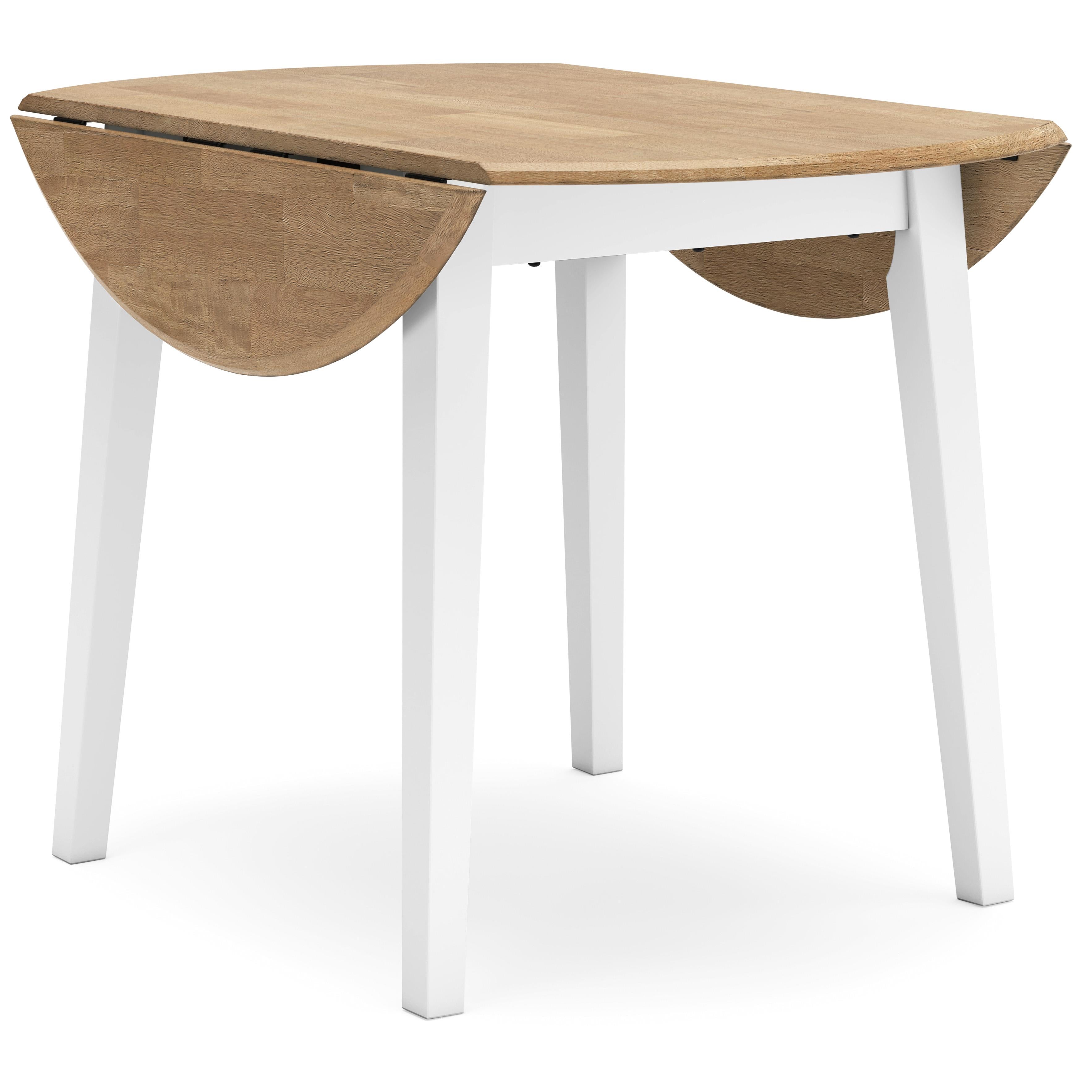 Signature Design by Ashley Gesthaven D398-15 Round Dining Room Drop Leaf Table IMAGE 2