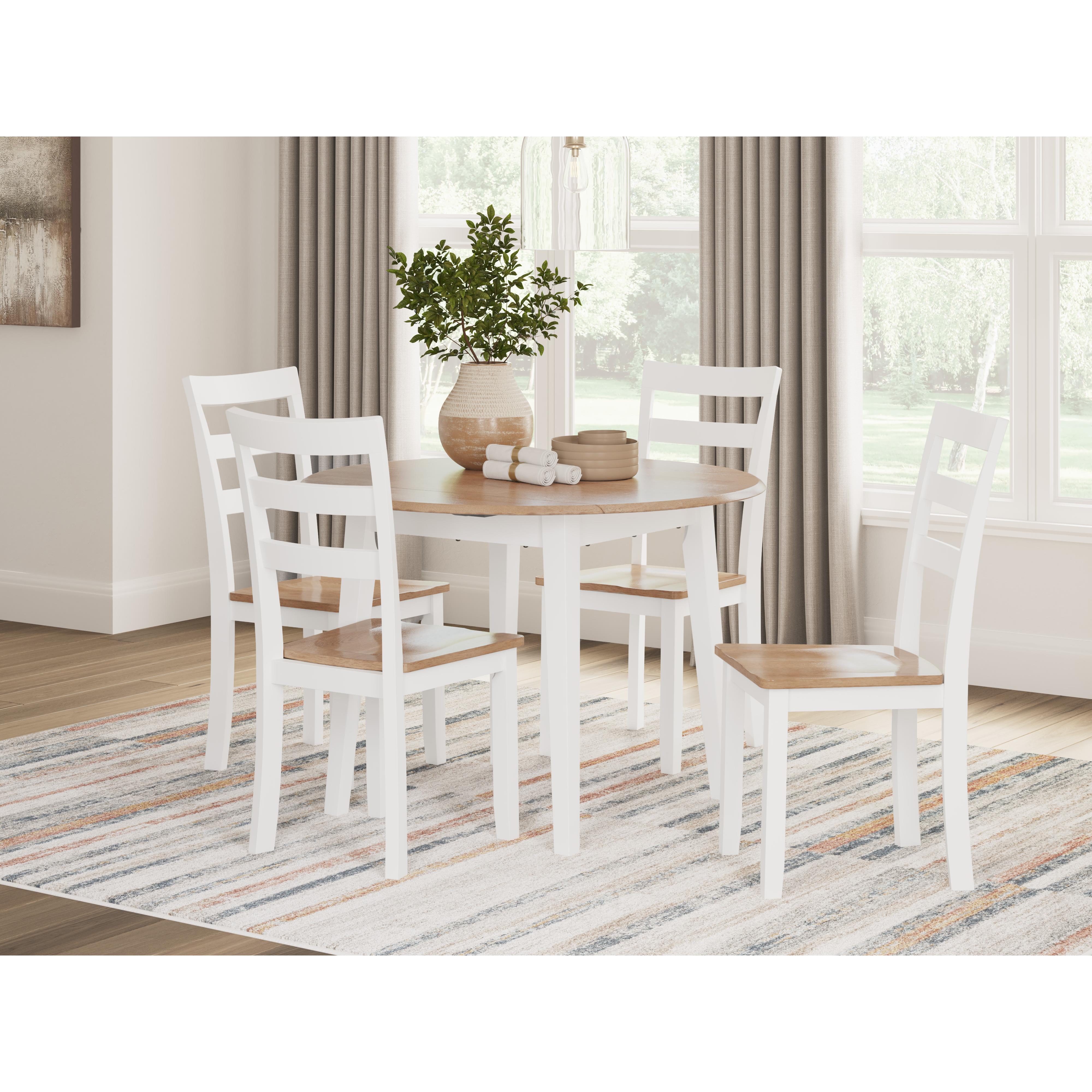 Signature Design by Ashley Gesthaven D398-15 Round Dining Room Drop Leaf Table IMAGE 7