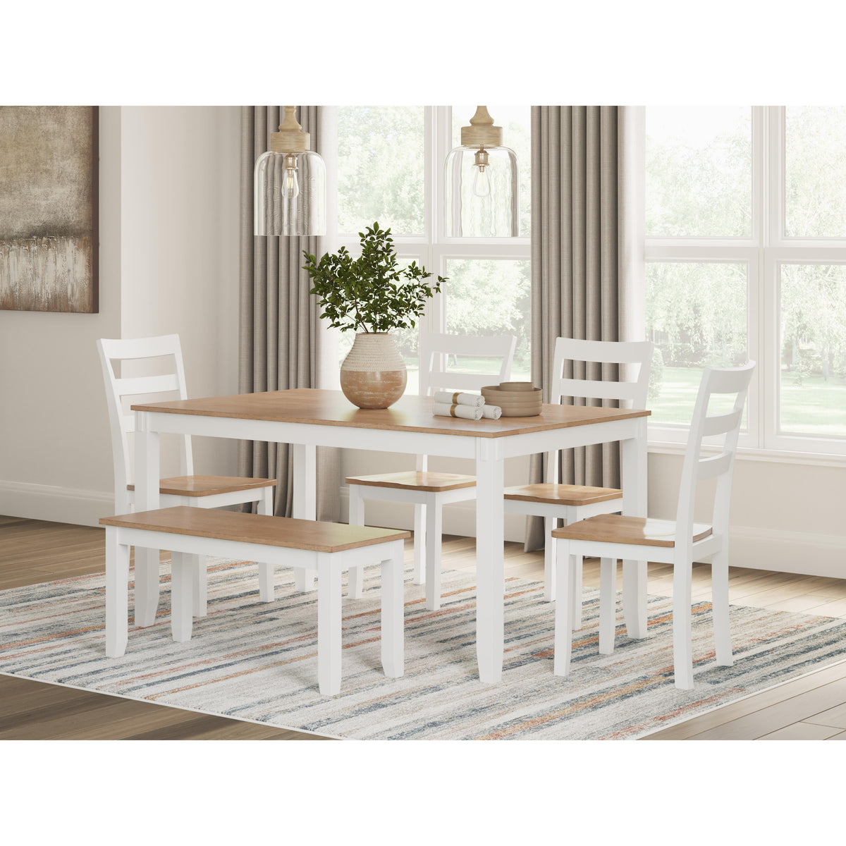 Signature Design by Ashley Gesthaven D398-325 Dining Room Table Set IMAGE 3