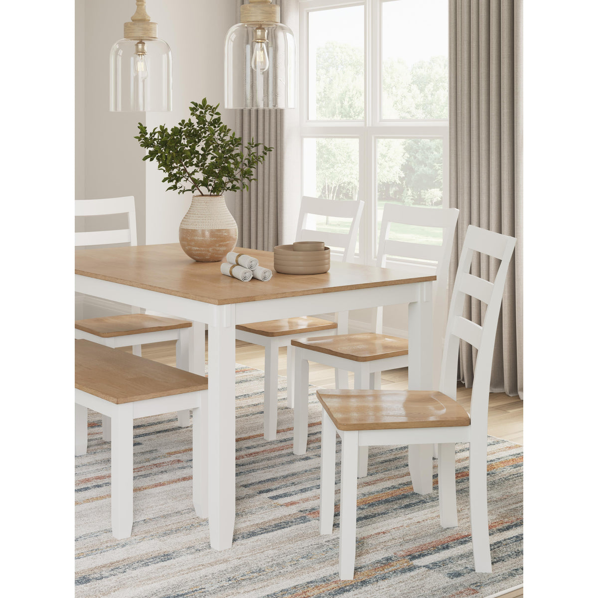 Signature Design by Ashley Gesthaven D398-325 Dining Room Table Set IMAGE 4