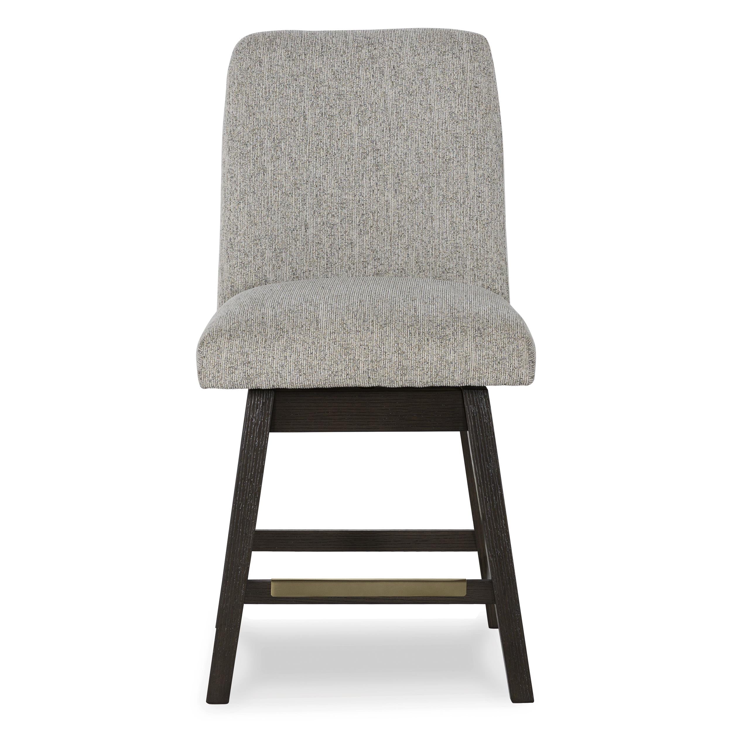 Signature Design by Ashley Burkhaus D984-124 Upholstered Swivel Barstool IMAGE 2