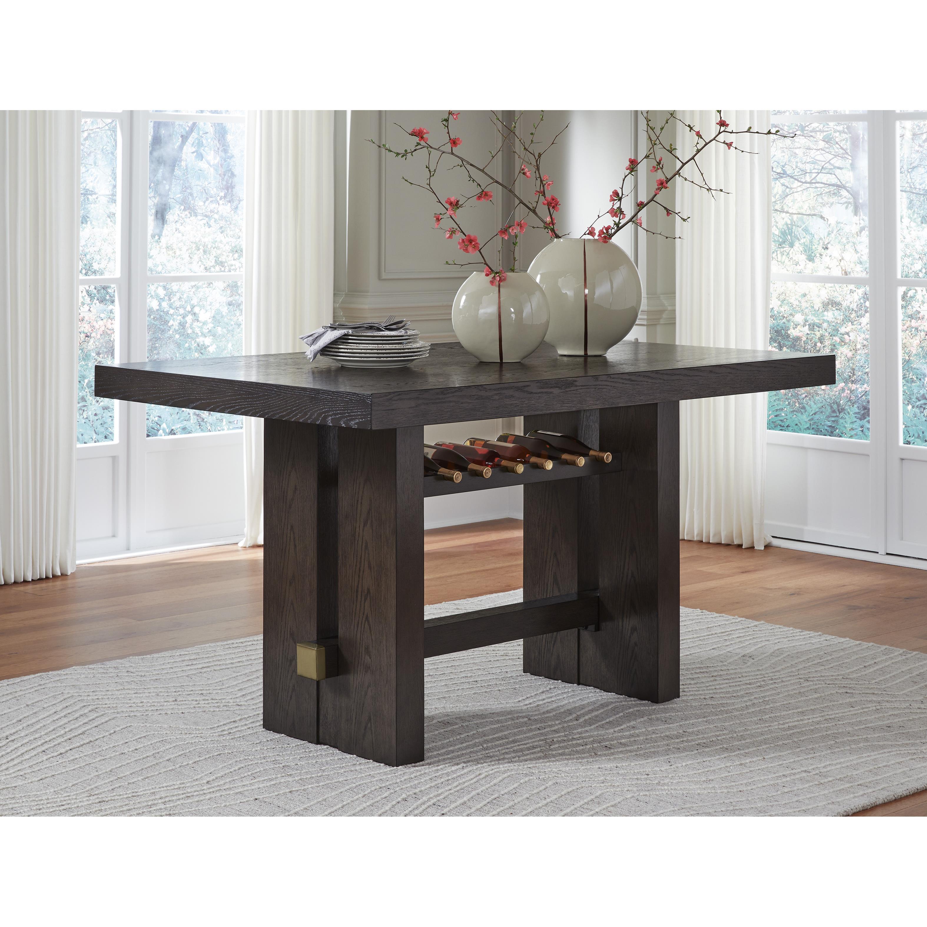 Signature Design by Ashley Burkhaus D984-32 Rectangular Dining Room Counter Table IMAGE 4