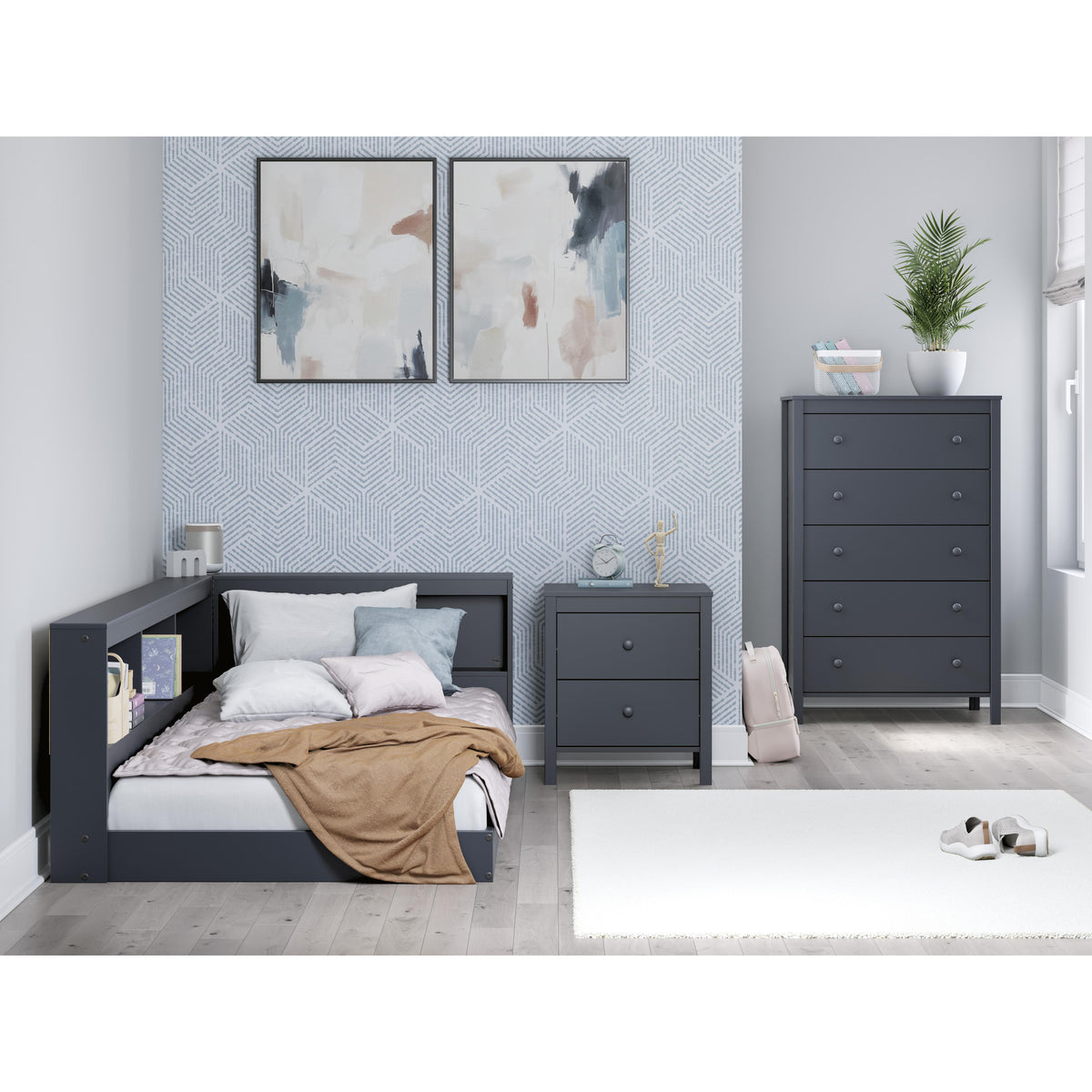 Signature Design by Ashley Simmenfort EB1528B3 Twin Bookcase Storage Bed IMAGE 9