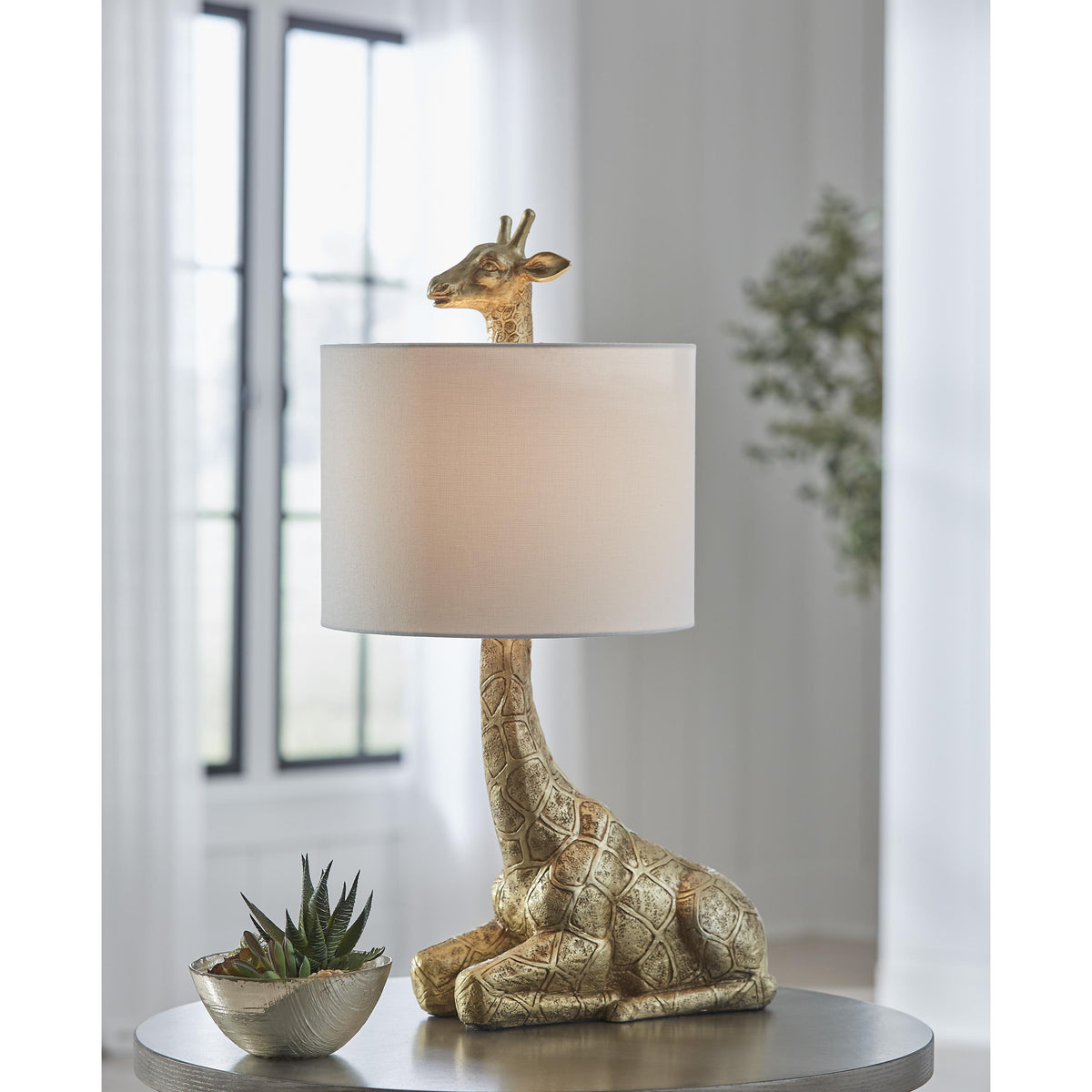 Signature Design by Ashley Ferrison L317004 Poly Table Lamp IMAGE 2