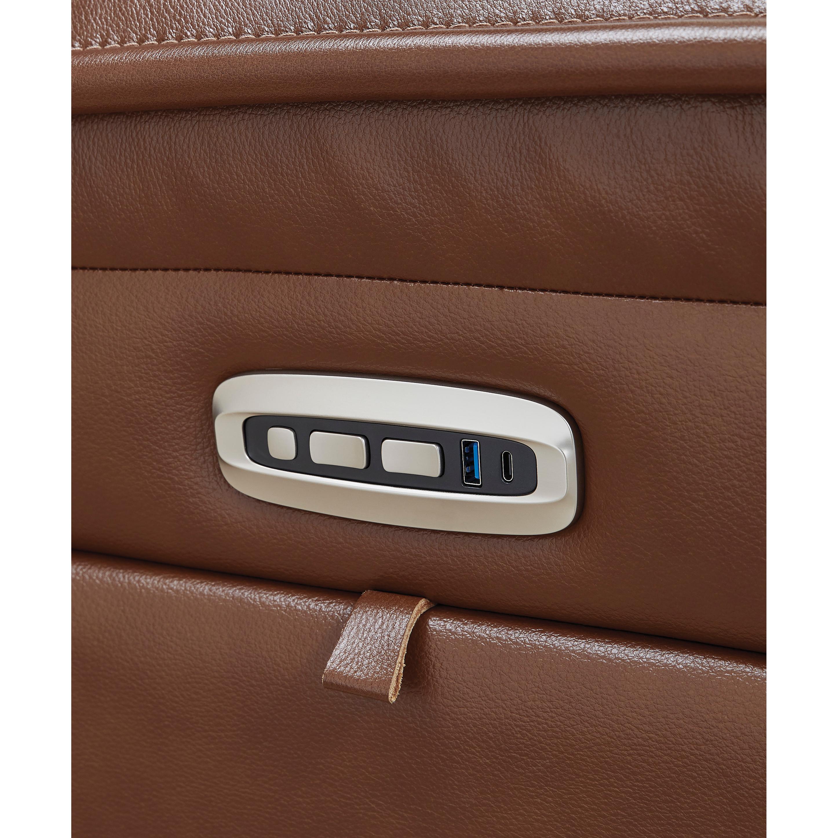 Signature Design by Ashley Healy Pier U1120418 Power Reclining Loveseat with Console and Adjustable Headrest IMAGE 8