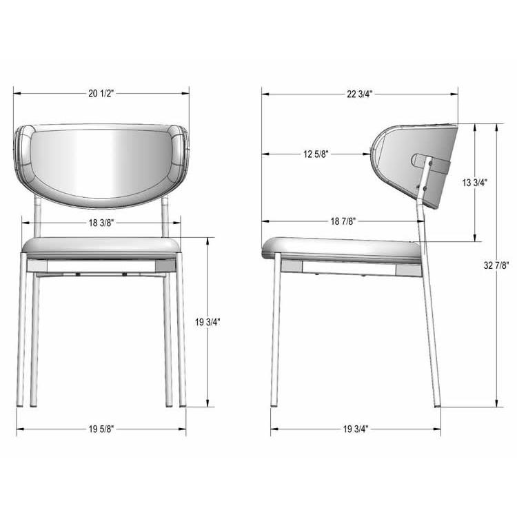 Amisco Wyatt Dining Chair IMAGE 3