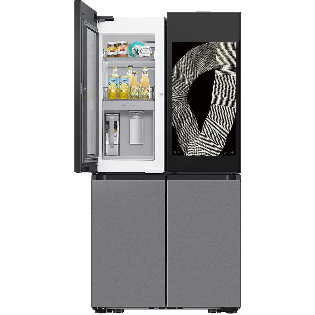 Samsung Bespoke 36-inch, 23 cu. ft 4-Door Refrigerator RF23DB9900QDAC IMAGE 4