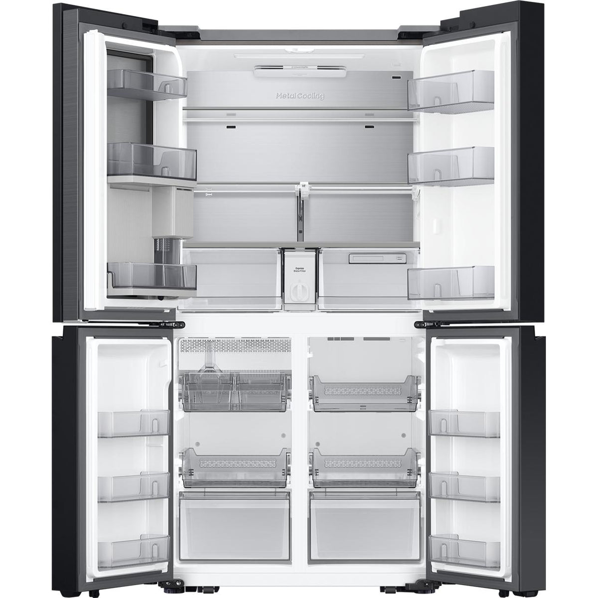 Samsung Bespoke 36-inch, 22.5 cu. ft. Counter Depth 4-Door Refrigerator with Beverage Center™ RF23DB960012AA IMAGE 4