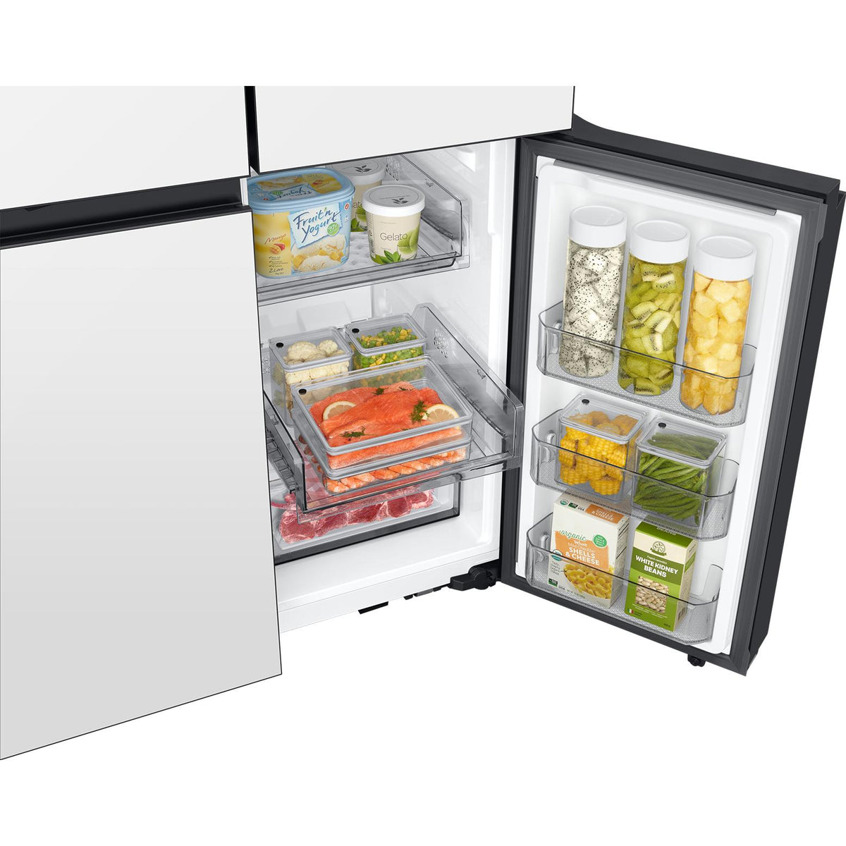 Samsung Bespoke 36-inch, 22.5 cu. ft. Counter Depth 4-Door Refrigerator with Beverage Center™ RF23DB960012AA IMAGE 8