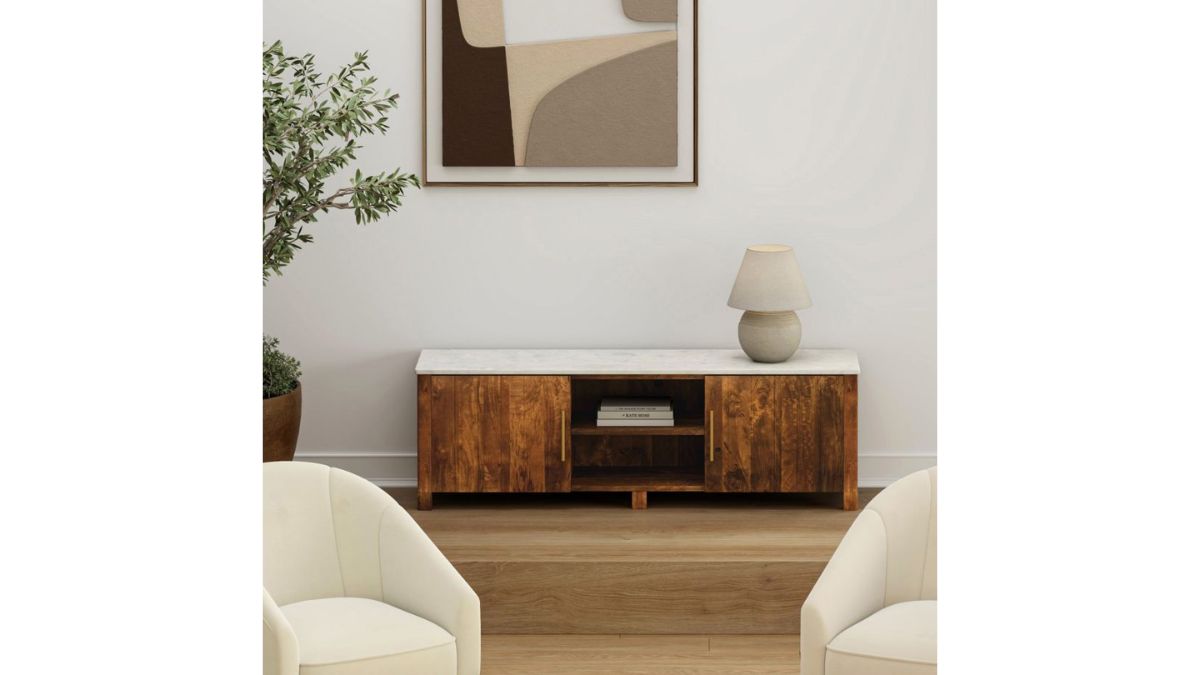 WORLDWIDE HOME FURNISHINGS CAMDEN MEDIA CABINET