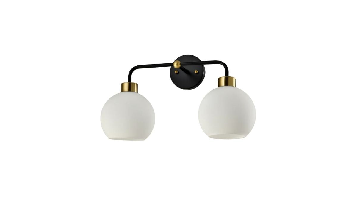 Dual Cream Wall Light