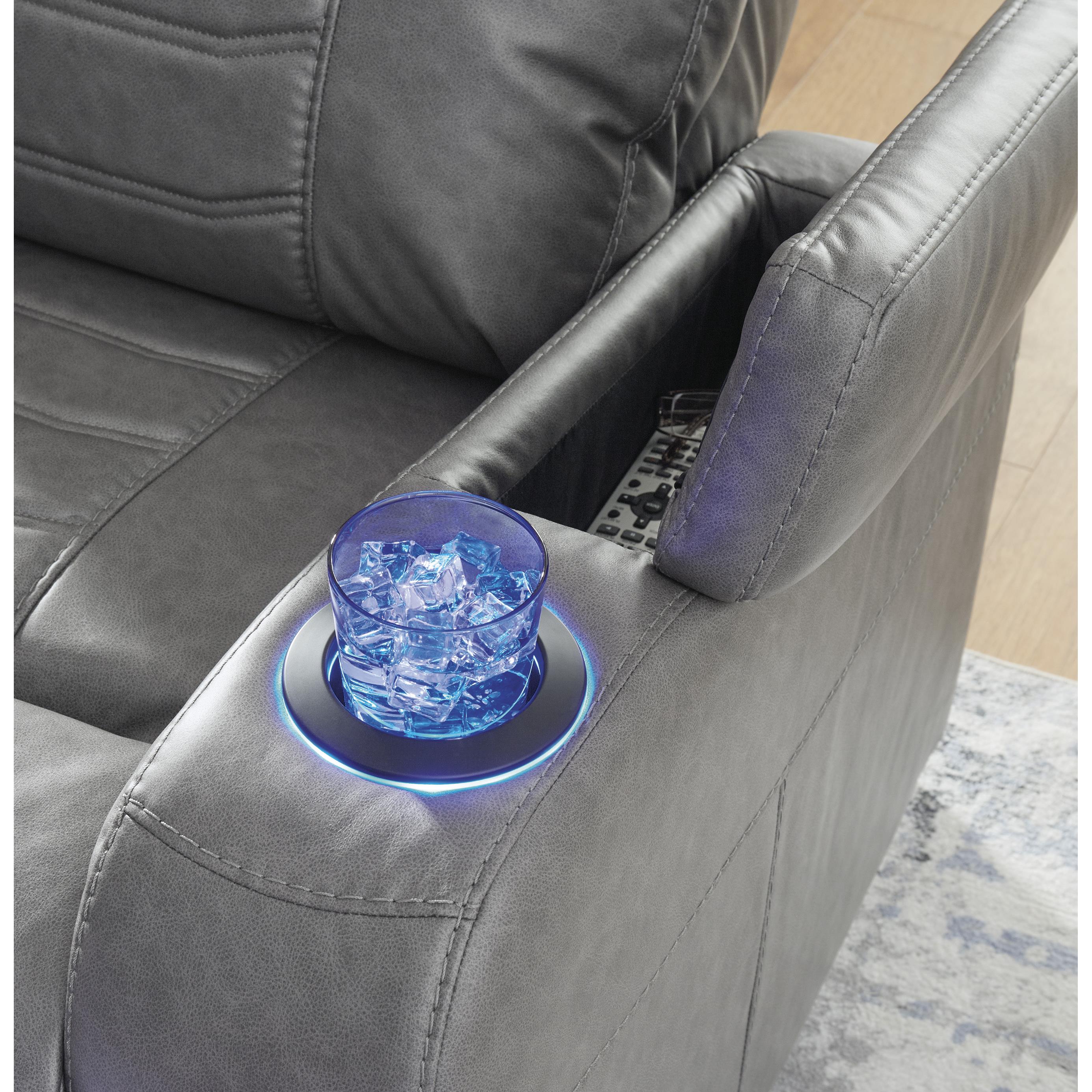 Signature Design by Ashley Schooner Rocks 1610213 Power Recliner with Adjustable Headrest IMAGE 8