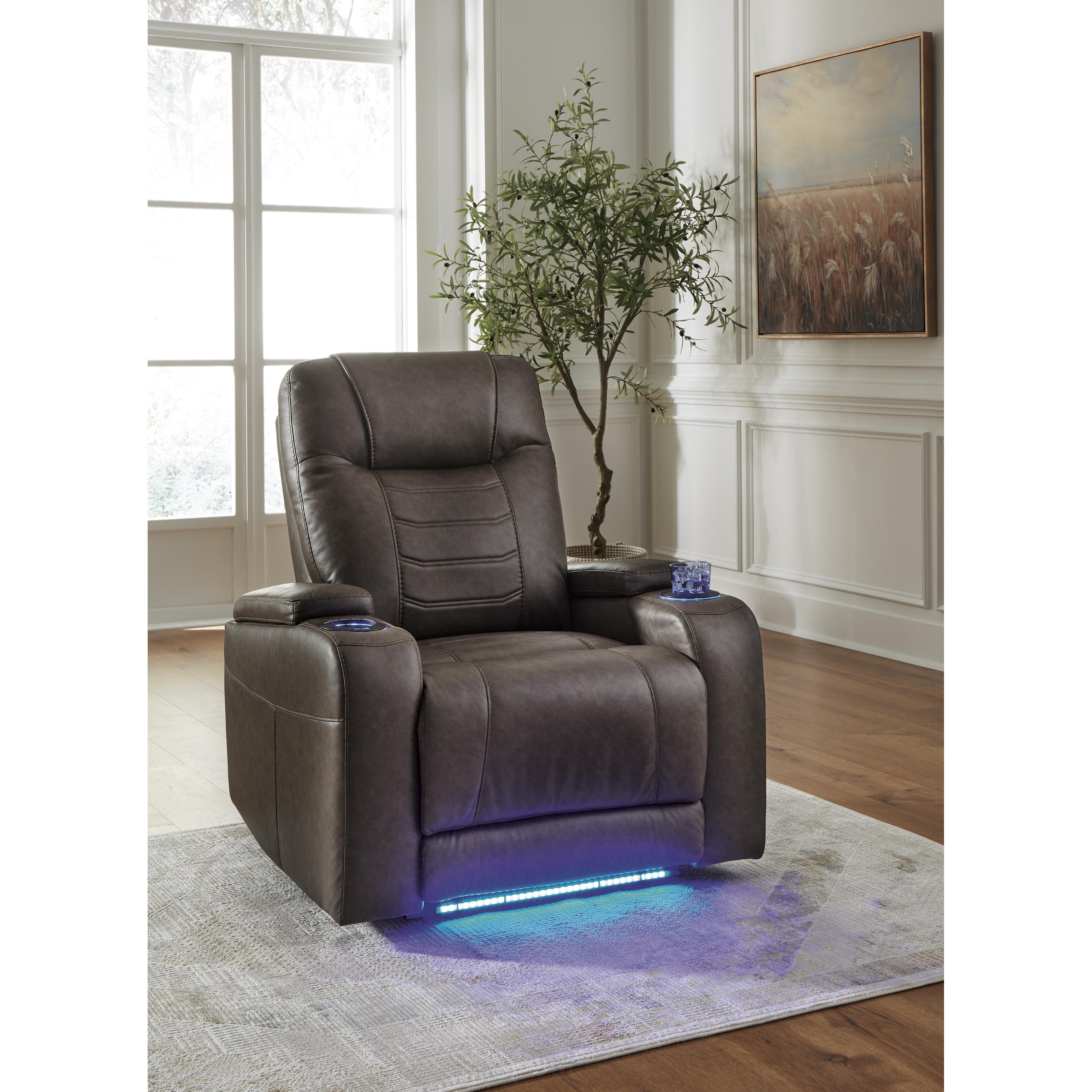 Signature Design by Ashley Schooner Rocks 1610413 Power Recliner with Adjustable Headrest IMAGE 7