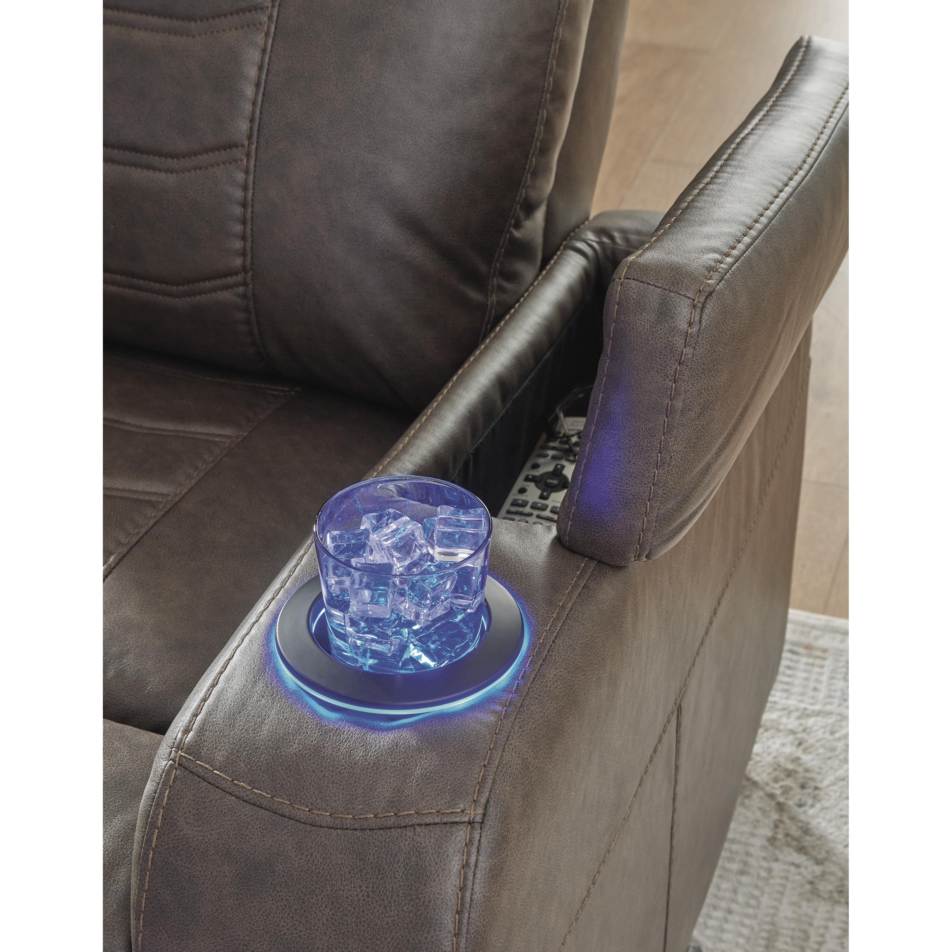 Signature Design by Ashley Schooner Rocks 1610413 Power Recliner with Adjustable Headrest IMAGE 9