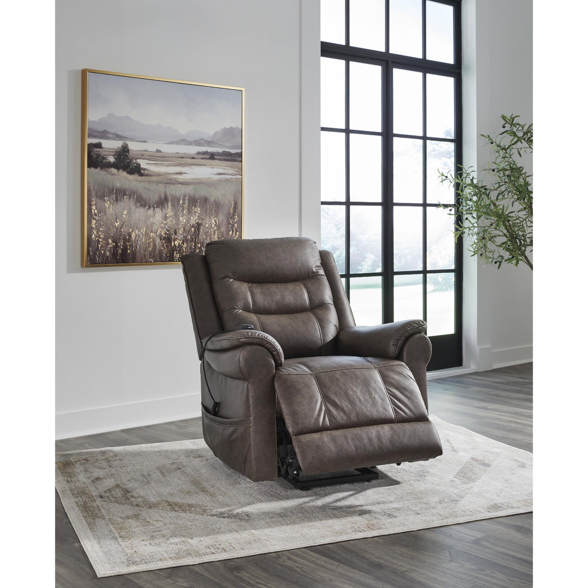 Signature Design by Ashley Oatman 1800412 Power Lift Recliner IMAGE 8