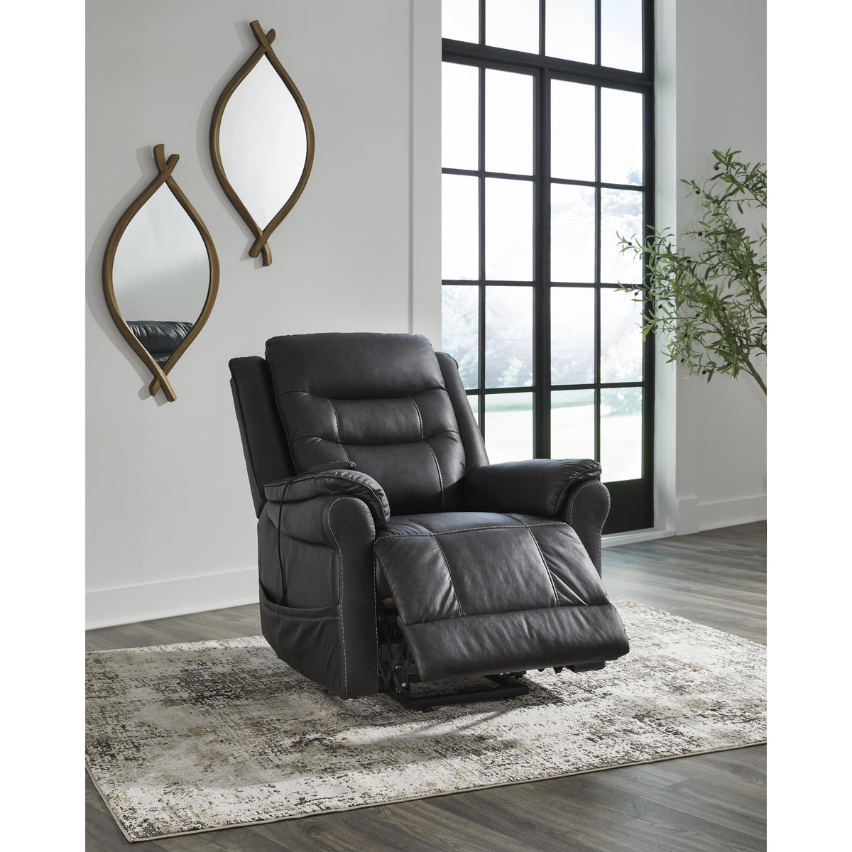 Signature Design by Ashley Oatman 1800512 Power Lift Recliner IMAGE 8