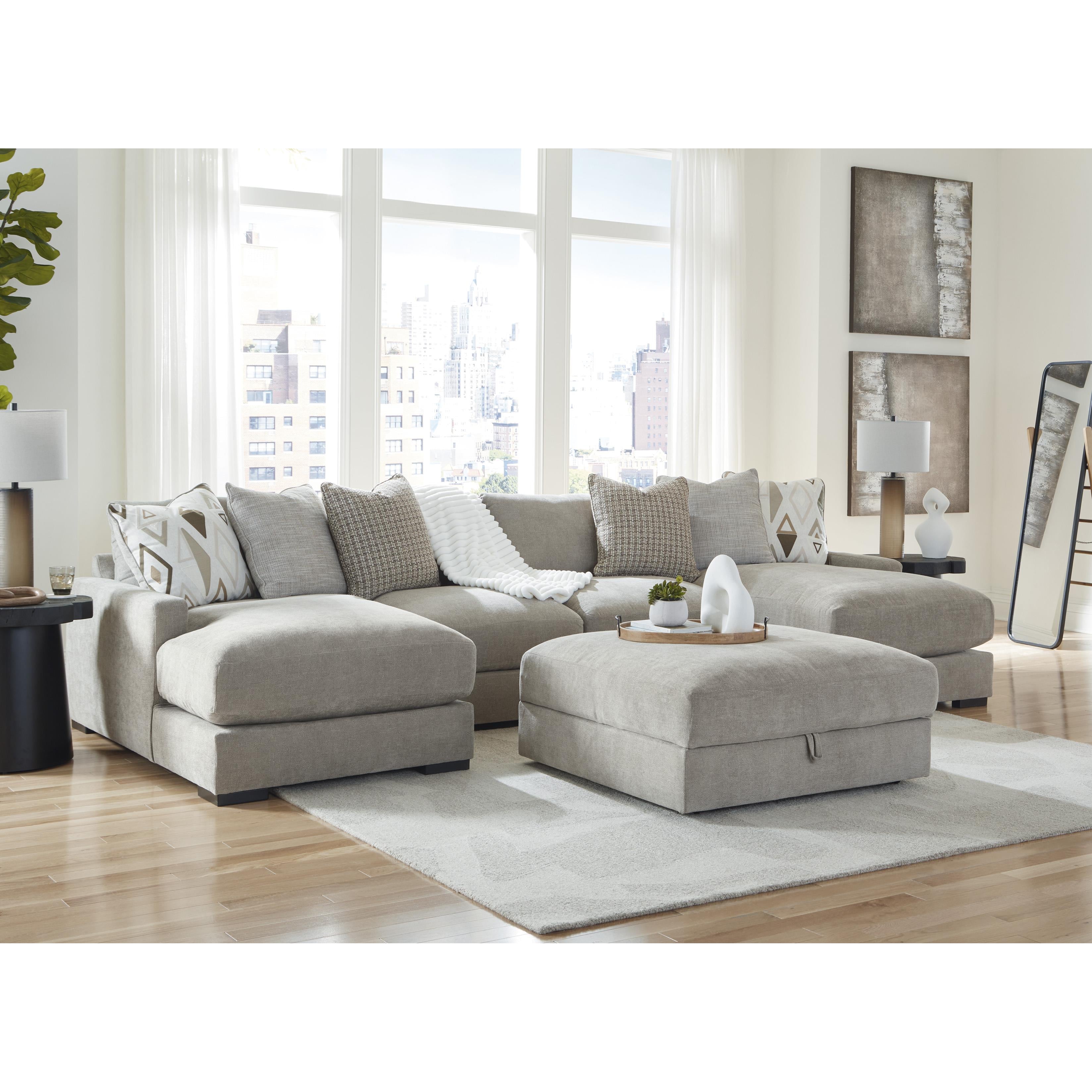 Benchcraft Aslan Court 20305S5 4 pc Sofa Pit Sectional IMAGE 5