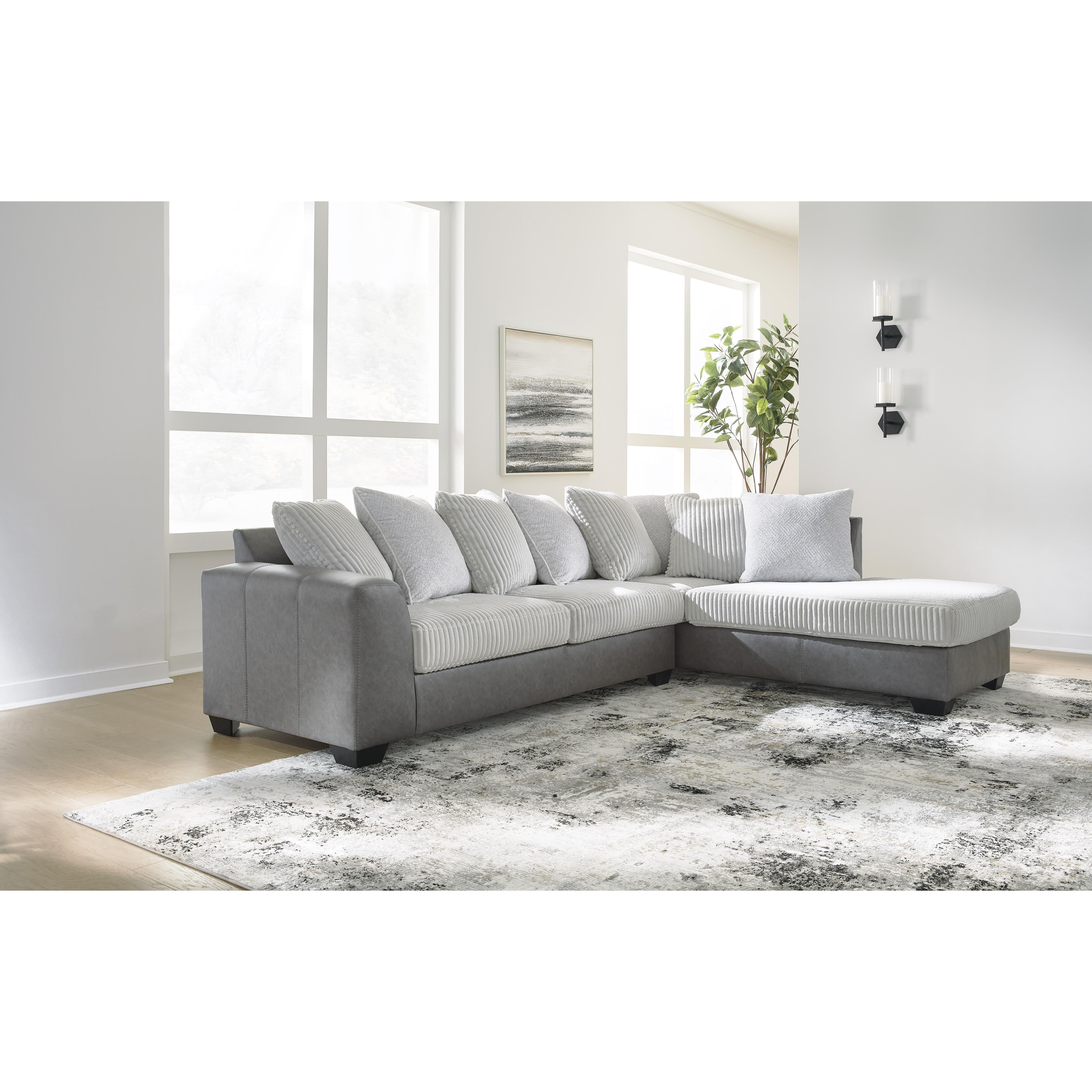 Benchcraft Clairette Court 31503S2 2 pc Sectional with Chaise IMAGE 2