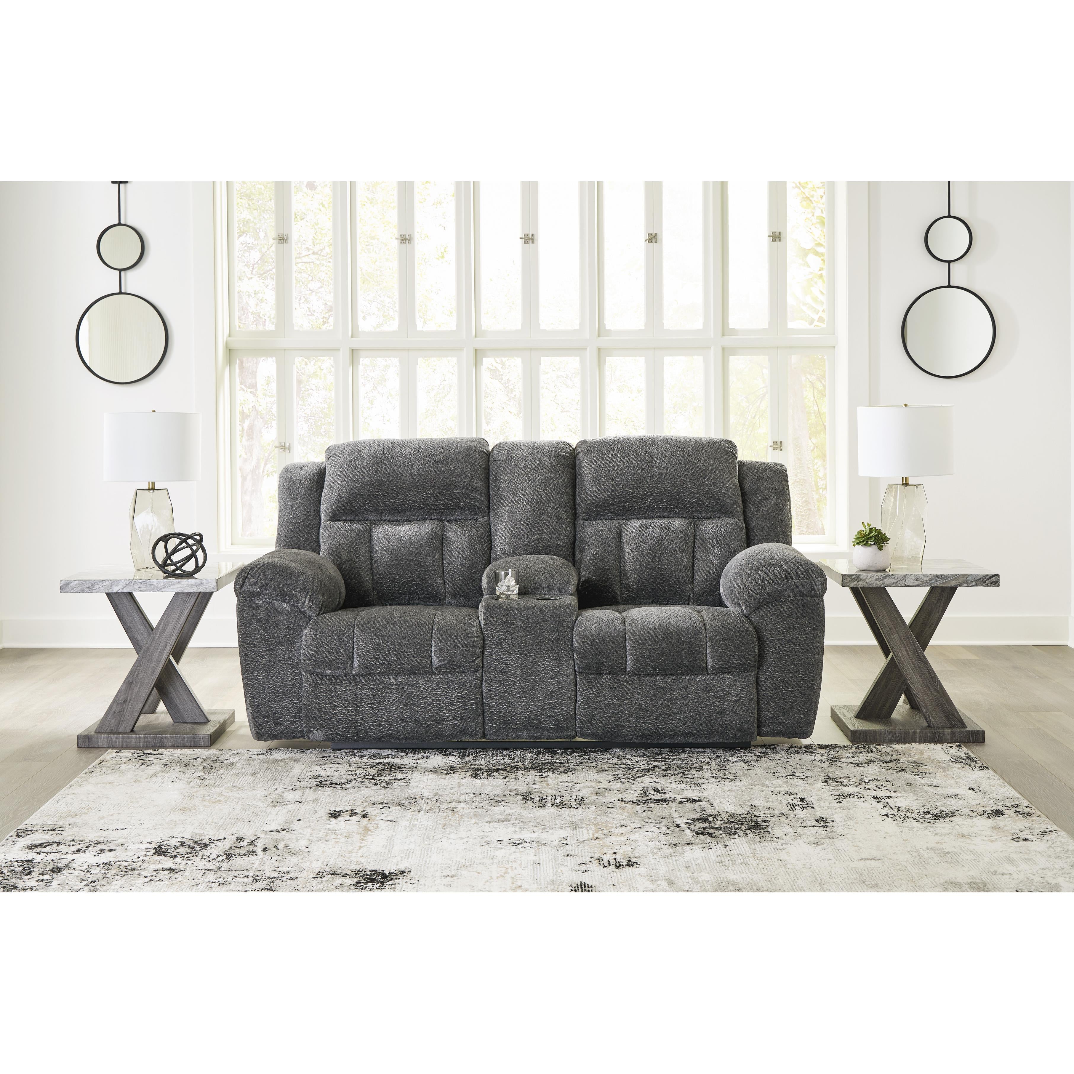 Signature Design by Ashley Frohn 3740694 Double Reclining Loveseat with Console IMAGE 6