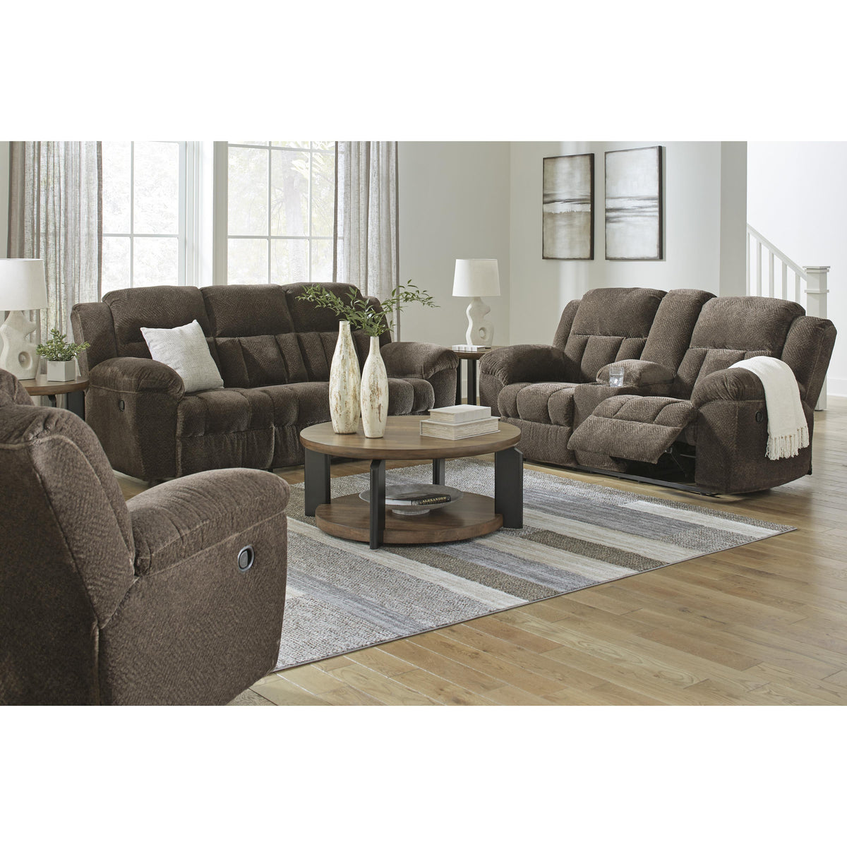 Signature Design by Ashley Frohn 3740794 Double Reclining Loveseat with Console IMAGE 15
