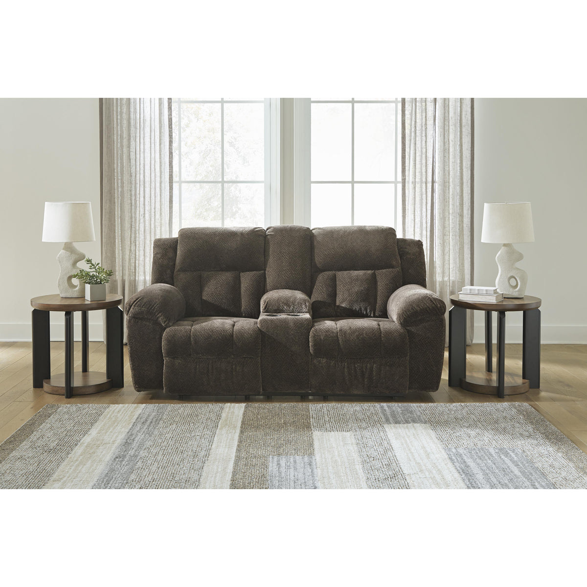 Signature Design by Ashley Frohn 3740794 Double Reclining Loveseat with Console IMAGE 6