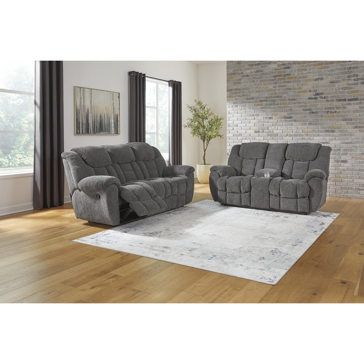 Signature Design by Ashley Foreside 3810494 Double Reclining Loveseat with Console IMAGE 8