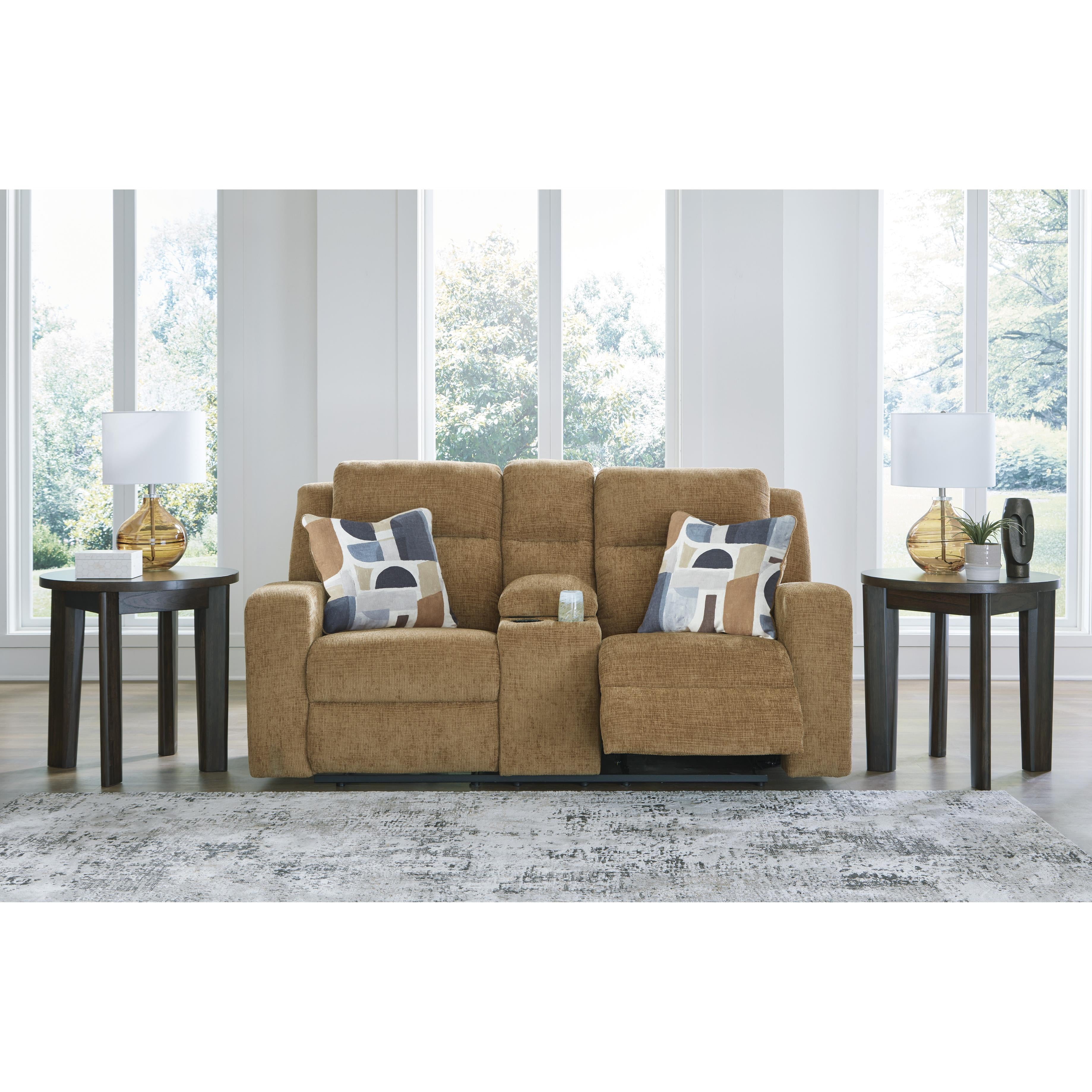 Signature Design by Ashley Kanlow 3860594 Double Reclining Loveseat with Console IMAGE 6