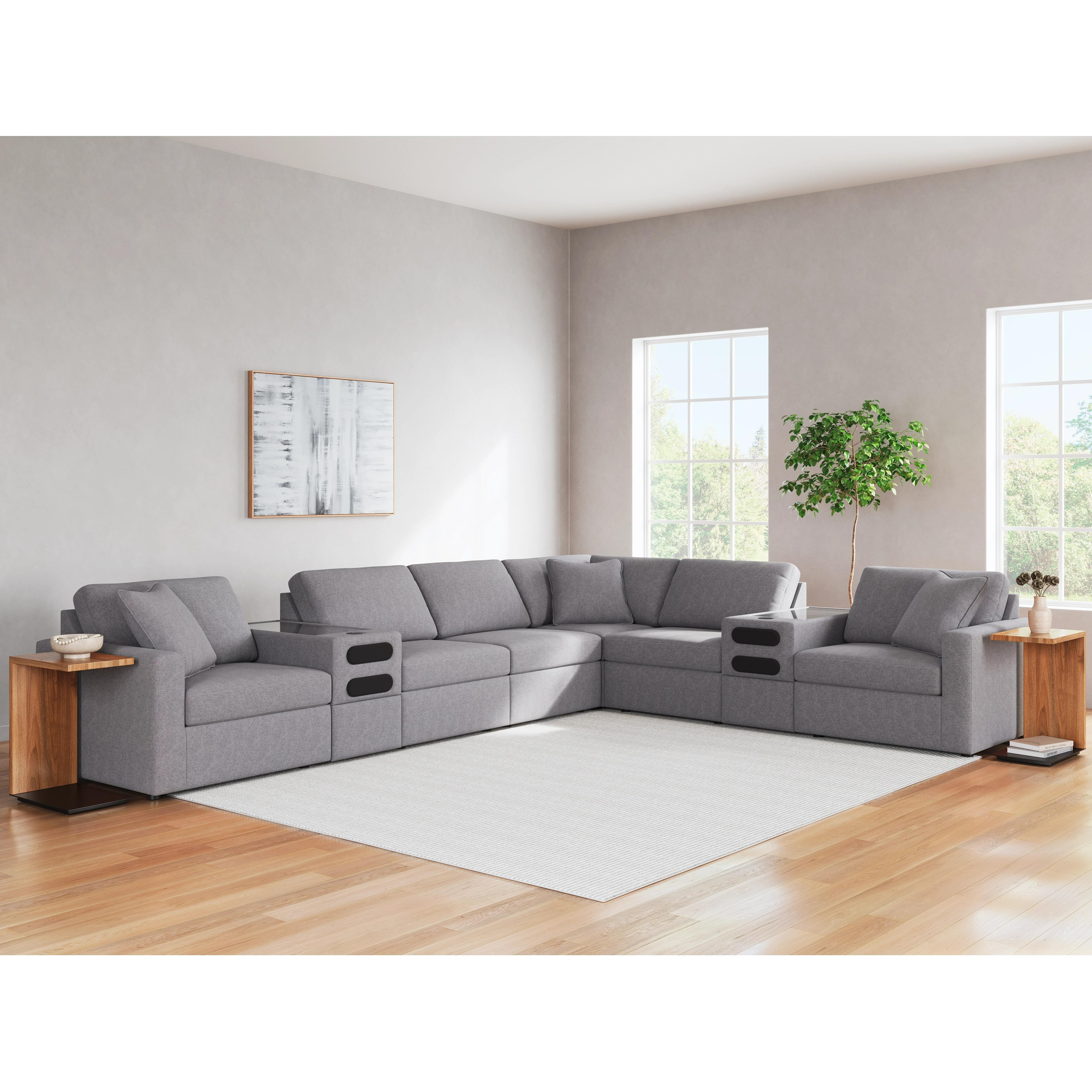 Signature Design by Ashley Modmax 92104S16 8 pc Sectional with Audio System IMAGE 4