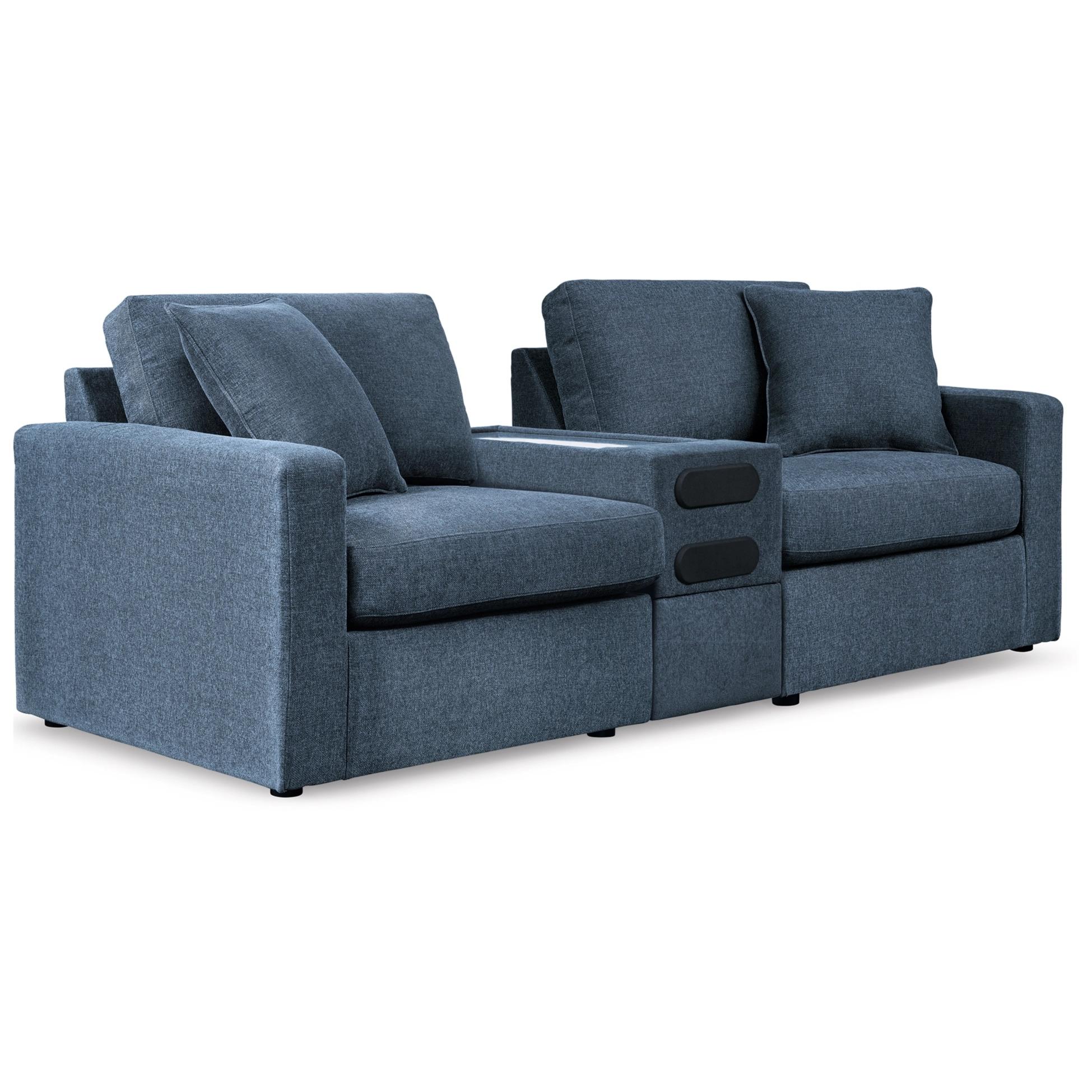 Signature Design by Ashley Modmax 92121S13 3 pc Sectional Loveseat with Audio System IMAGE 1