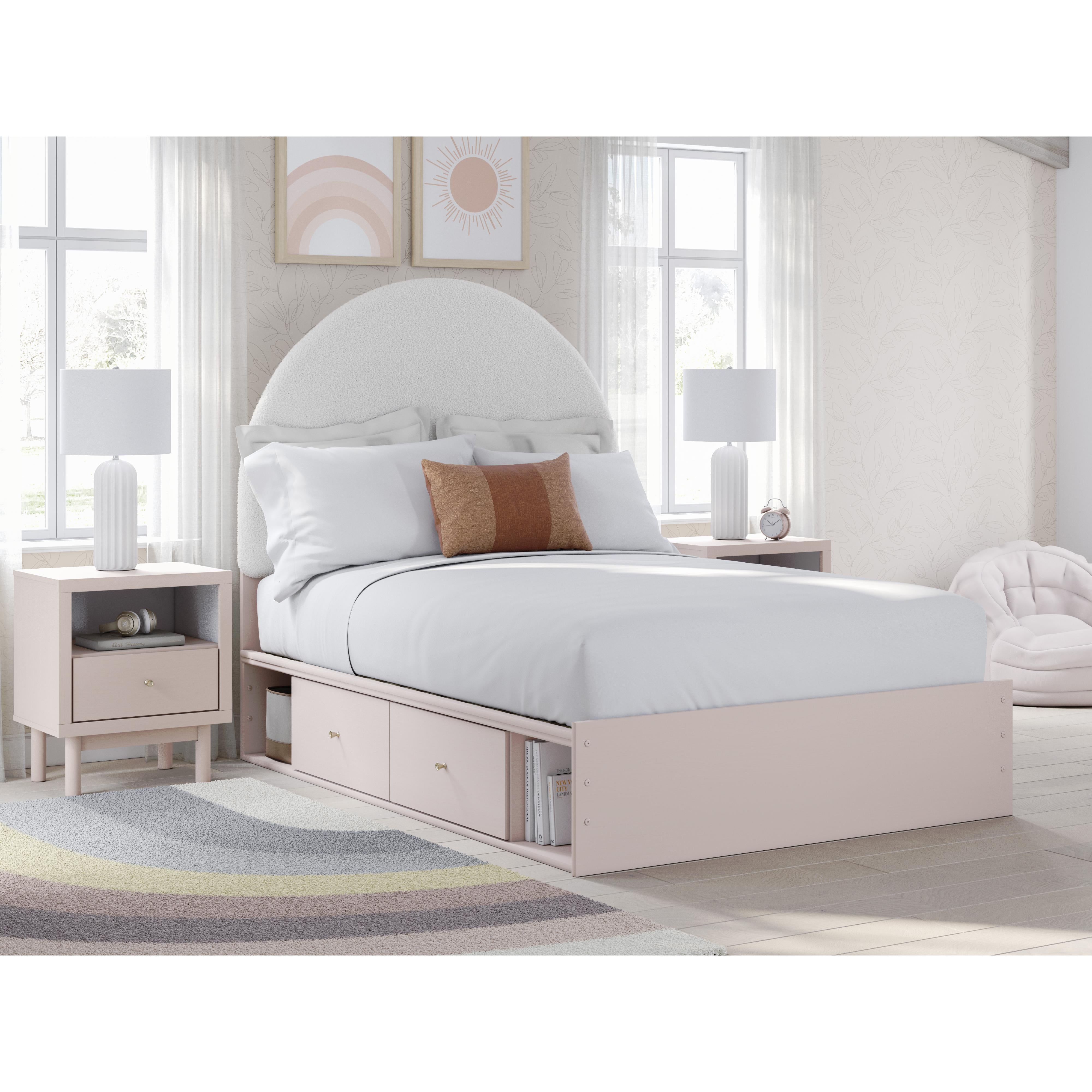 Signature Design by Ashley Wistenpine B1323B13 Full Upholstered Panel Bed with Storage IMAGE 8