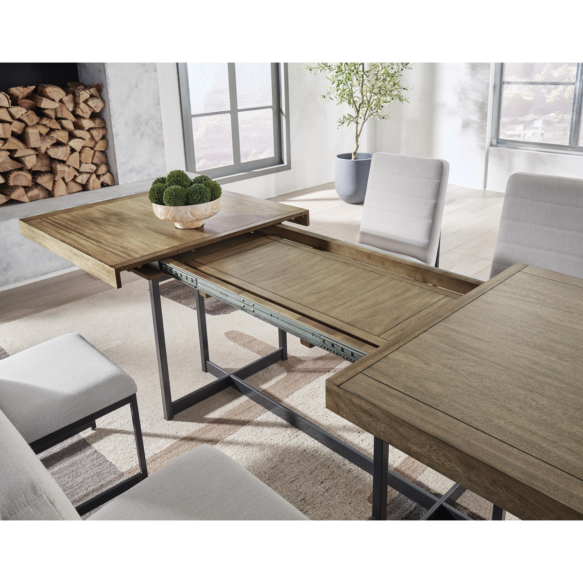 Signature Design by Ashley Tomtyn D622-35 Rectangular Dining Room Extension Table IMAGE 8