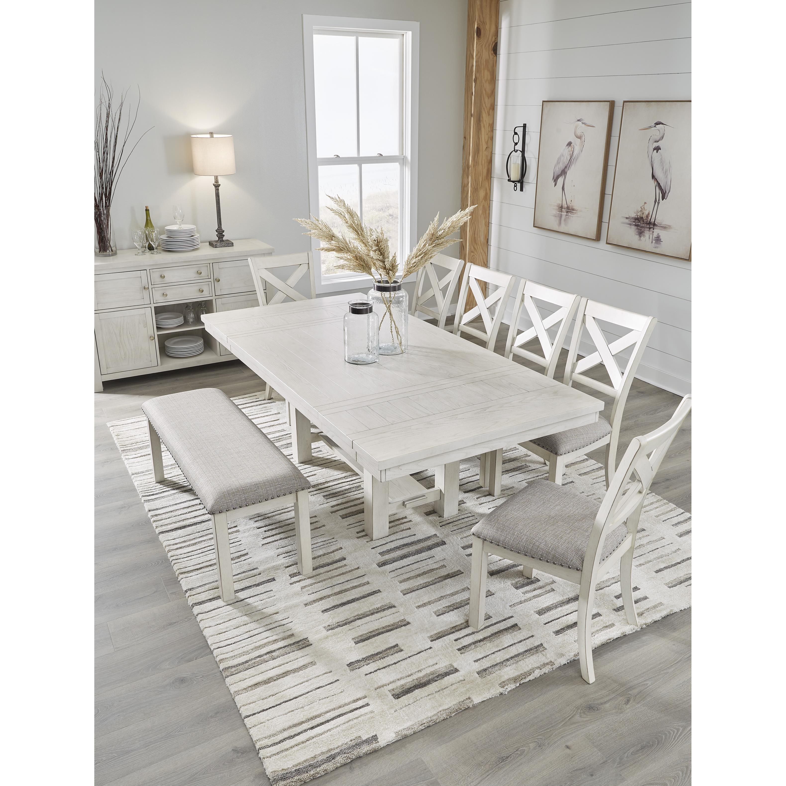 Signature Design by Ashley Robbinsdale D642-00 Large Upholstered Dining Room Bench IMAGE 6