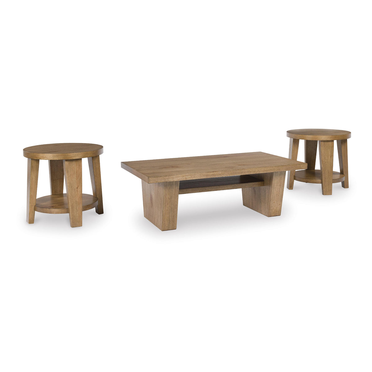 Signature Design by Ashley Kristiland T674T1 Coffee Table and 2 End Tables IMAGE 1