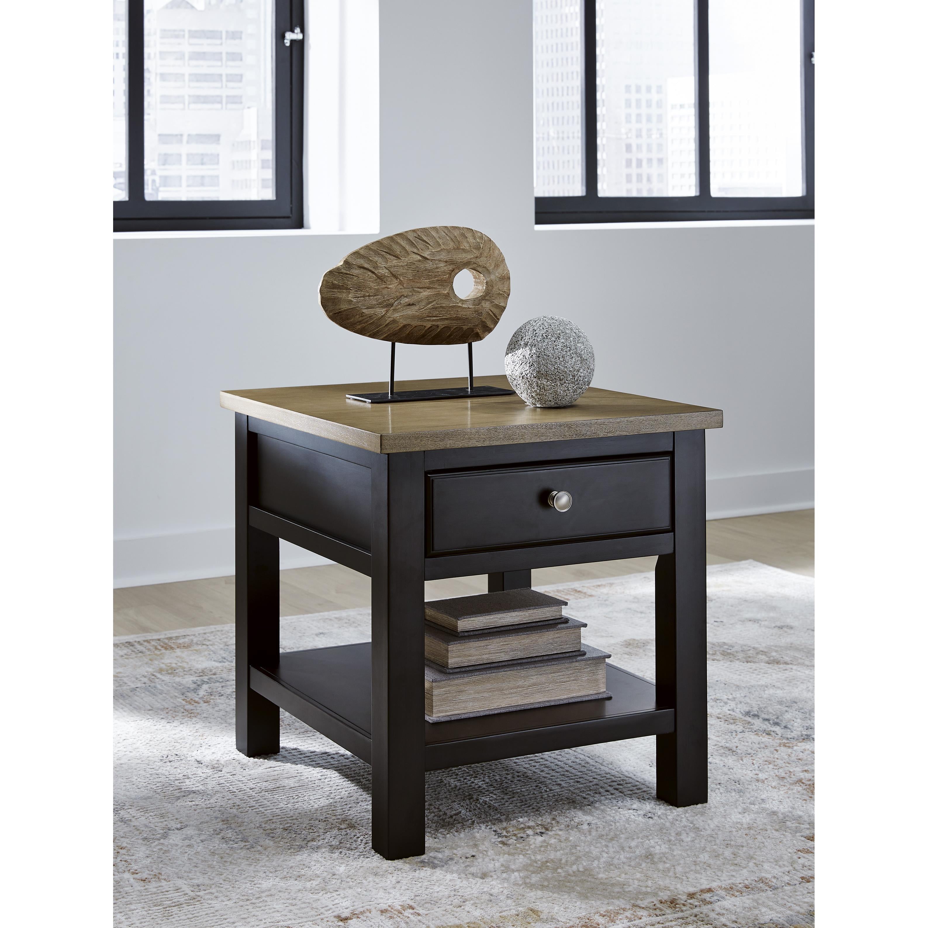 Signature Design by Ashley Drazmine T734-3 Rectangular End Table IMAGE 7