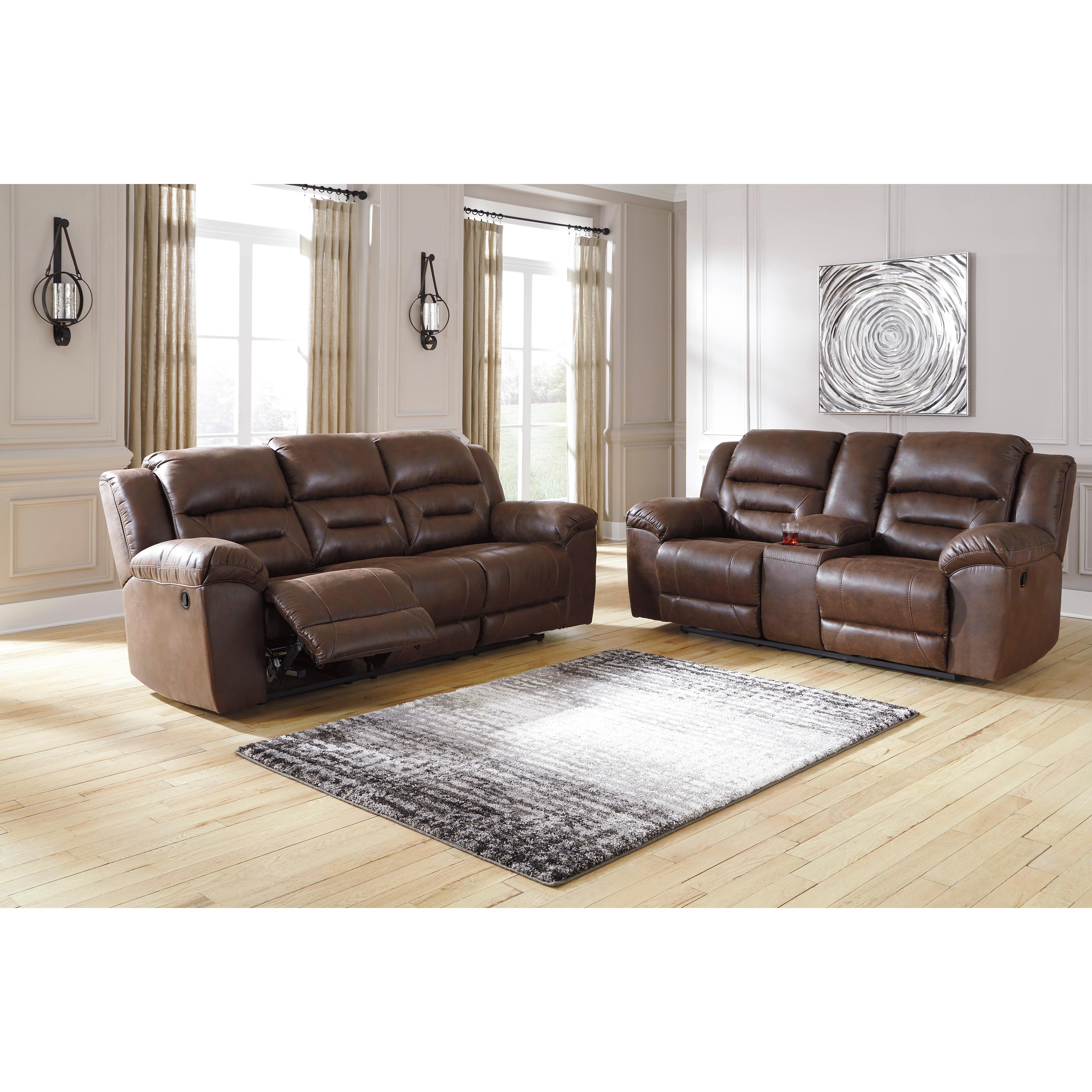 Signature Design by Ashley Stoneland 3990494C Double Reclining Loveseat with Console IMAGE 6