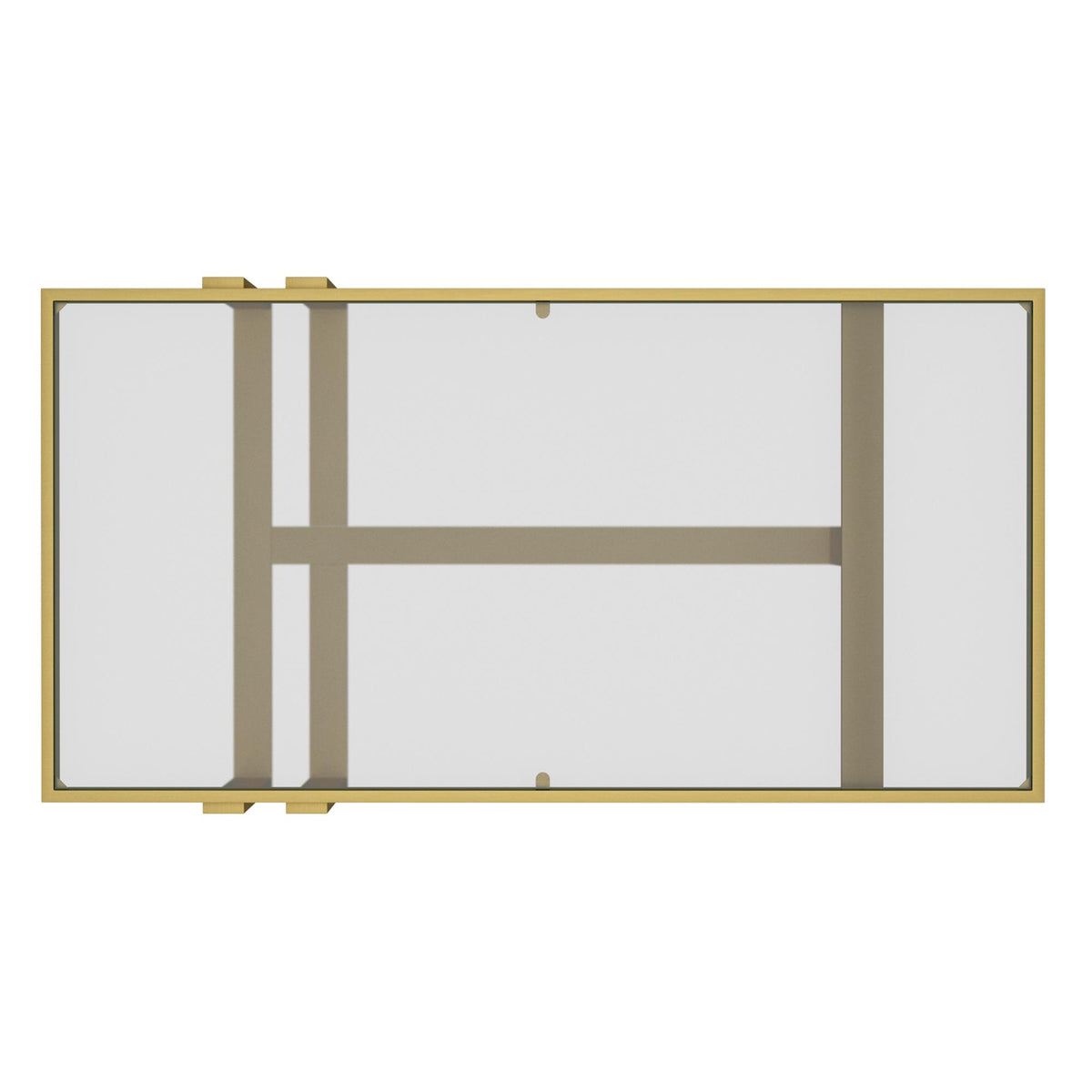 !nspire Paxton 301-167GL Rectangular Coffee Table - Brushed Gold IMAGE 7