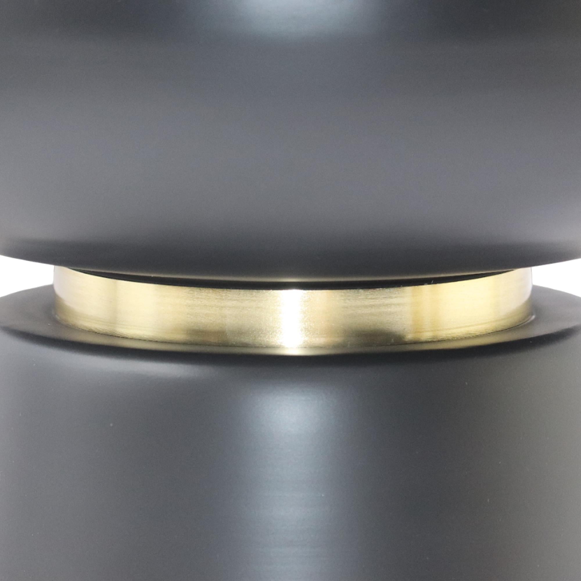 !nspire Alora 501-924WT Accent Table - Black and White and Brushed Gold IMAGE 3