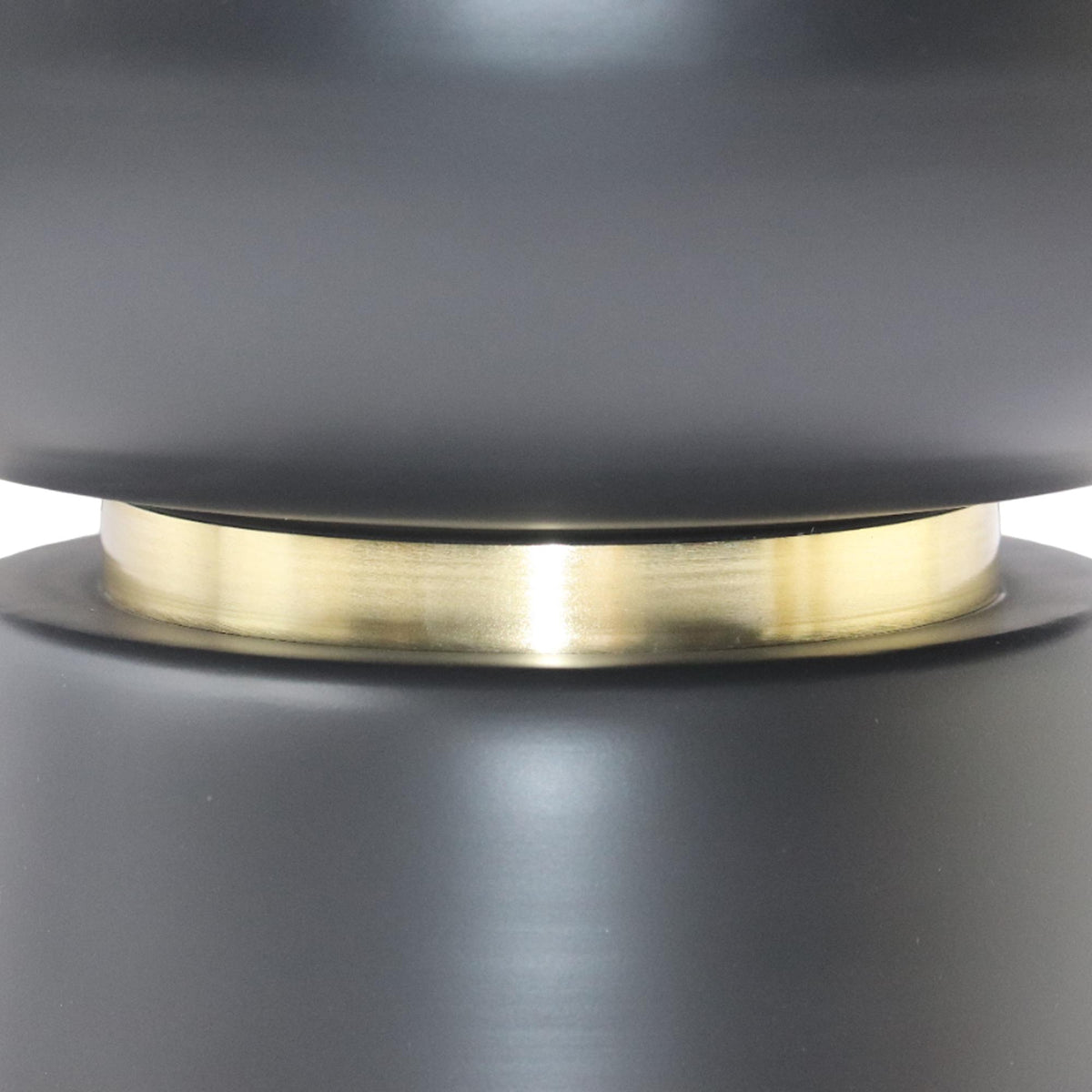 !nspire Alora 501-924WT Accent Table - Black and White and Brushed Gold IMAGE 3