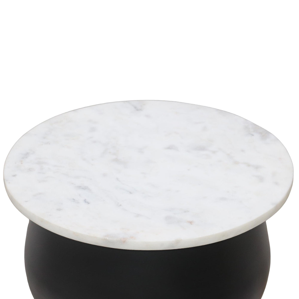 !nspire Alora 501-924WT Accent Table - Black and White and Brushed Gold IMAGE 6