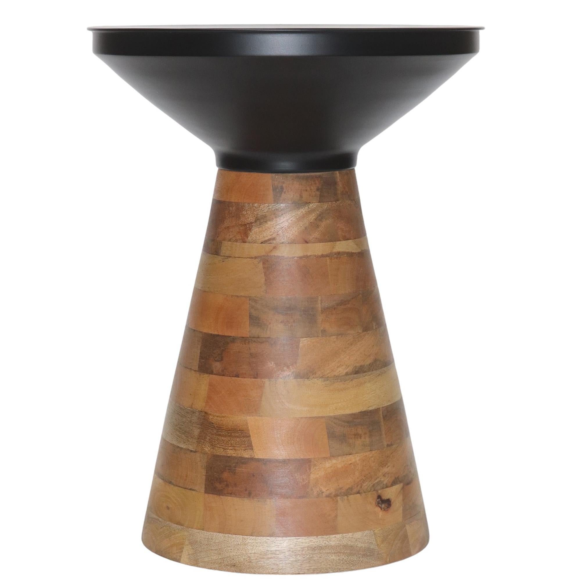 !nspire Boden 501-229BLK Accent Table - Black and Walnut IMAGE 5