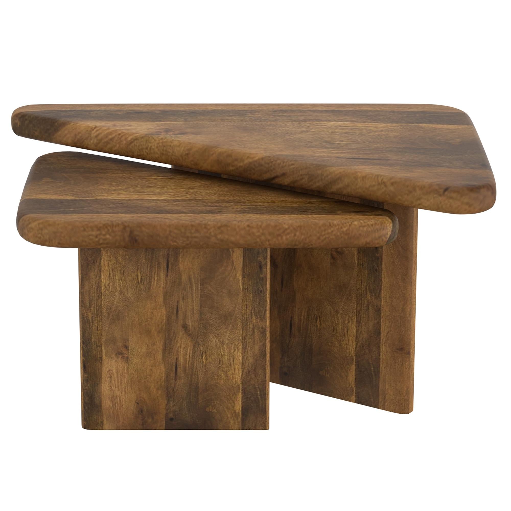 !nspire Draco 303-155WAL 2 pc Coffee Table Set - Walnut IMAGE 5