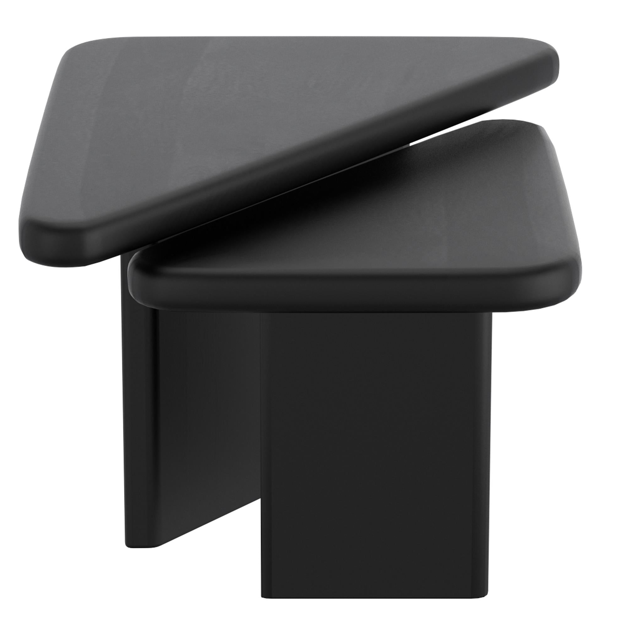 !nspire Draco 303-155BLK 2 pc Coffee Table Set - Black IMAGE 4