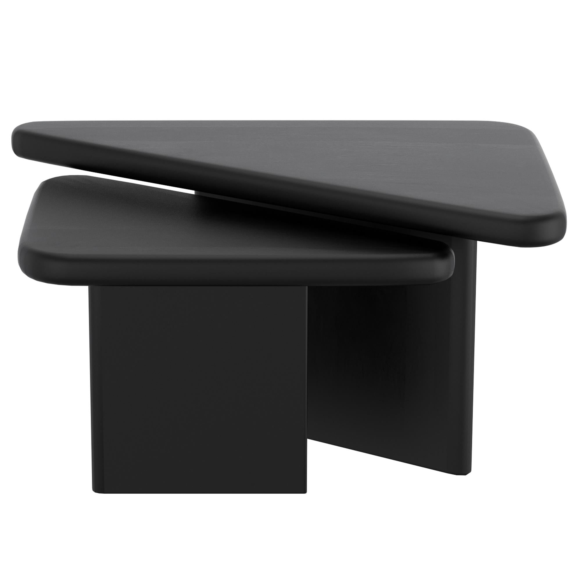 !nspire Draco 303-155BLK 2 pc Coffee Table Set - Black IMAGE 5