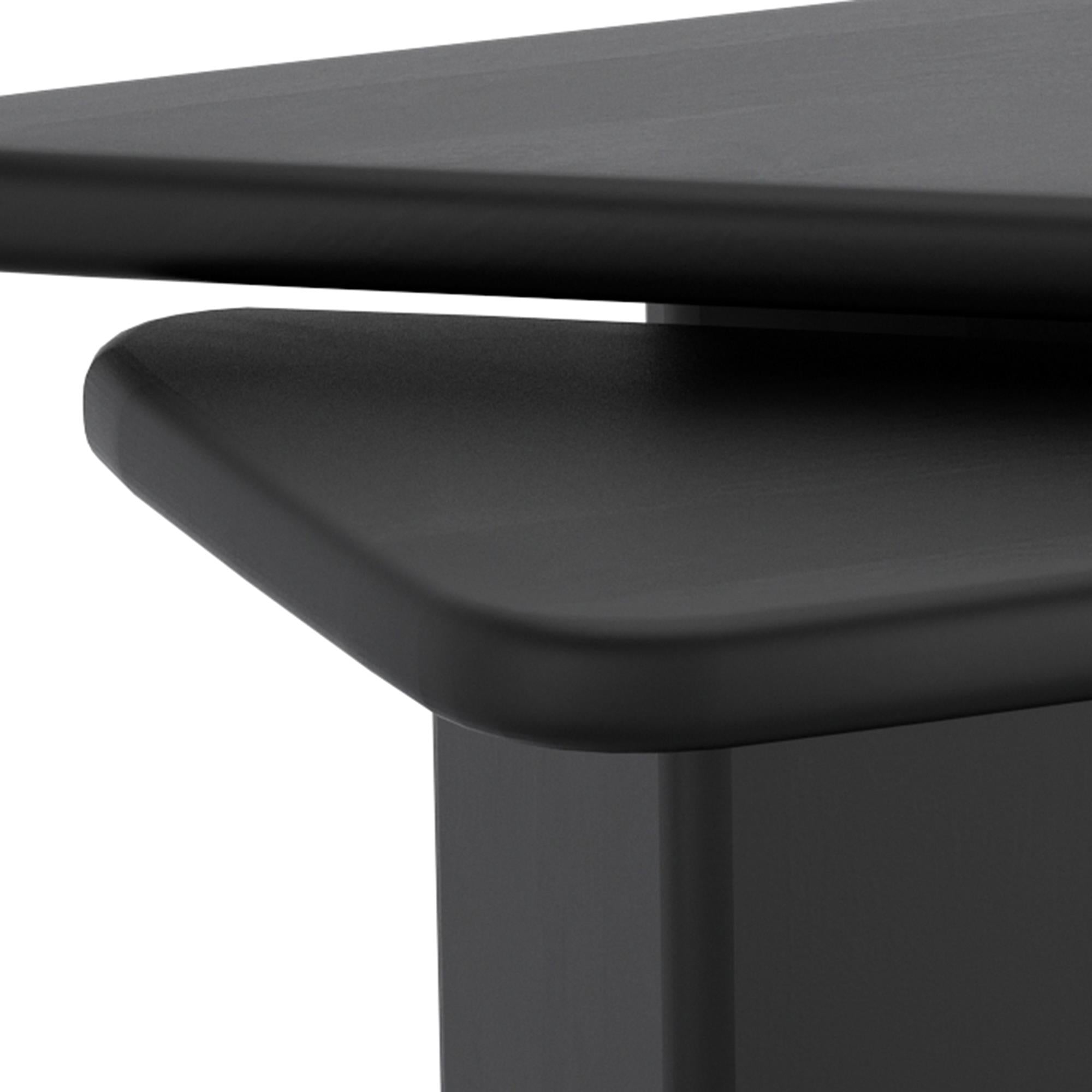 !nspire Draco 303-155BLK 2 pc Coffee Table Set - Black IMAGE 7