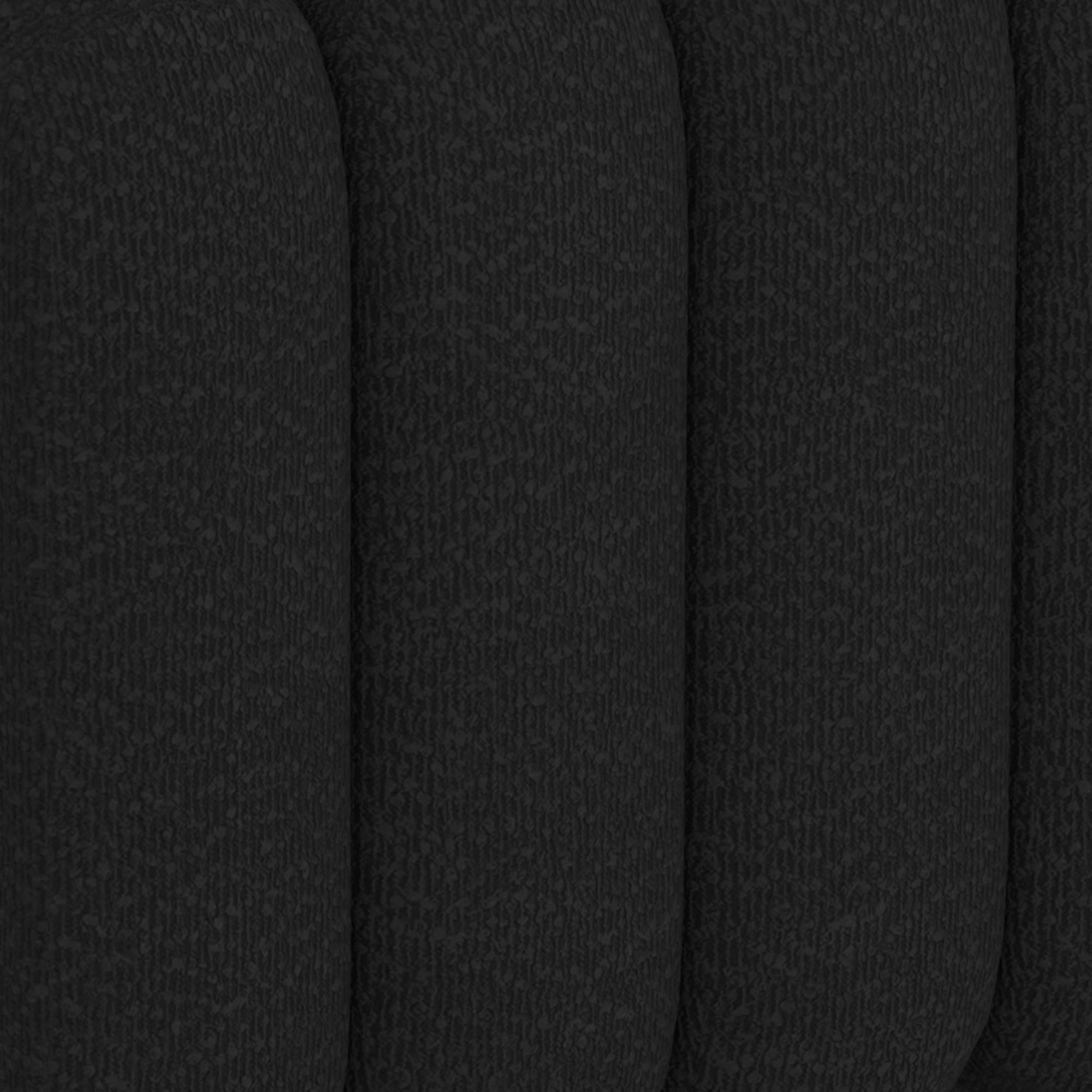 Worldwide Home Furnishings Rigel 402-133SM_BK Small Square Ottoman - Black Boucle IMAGE 7