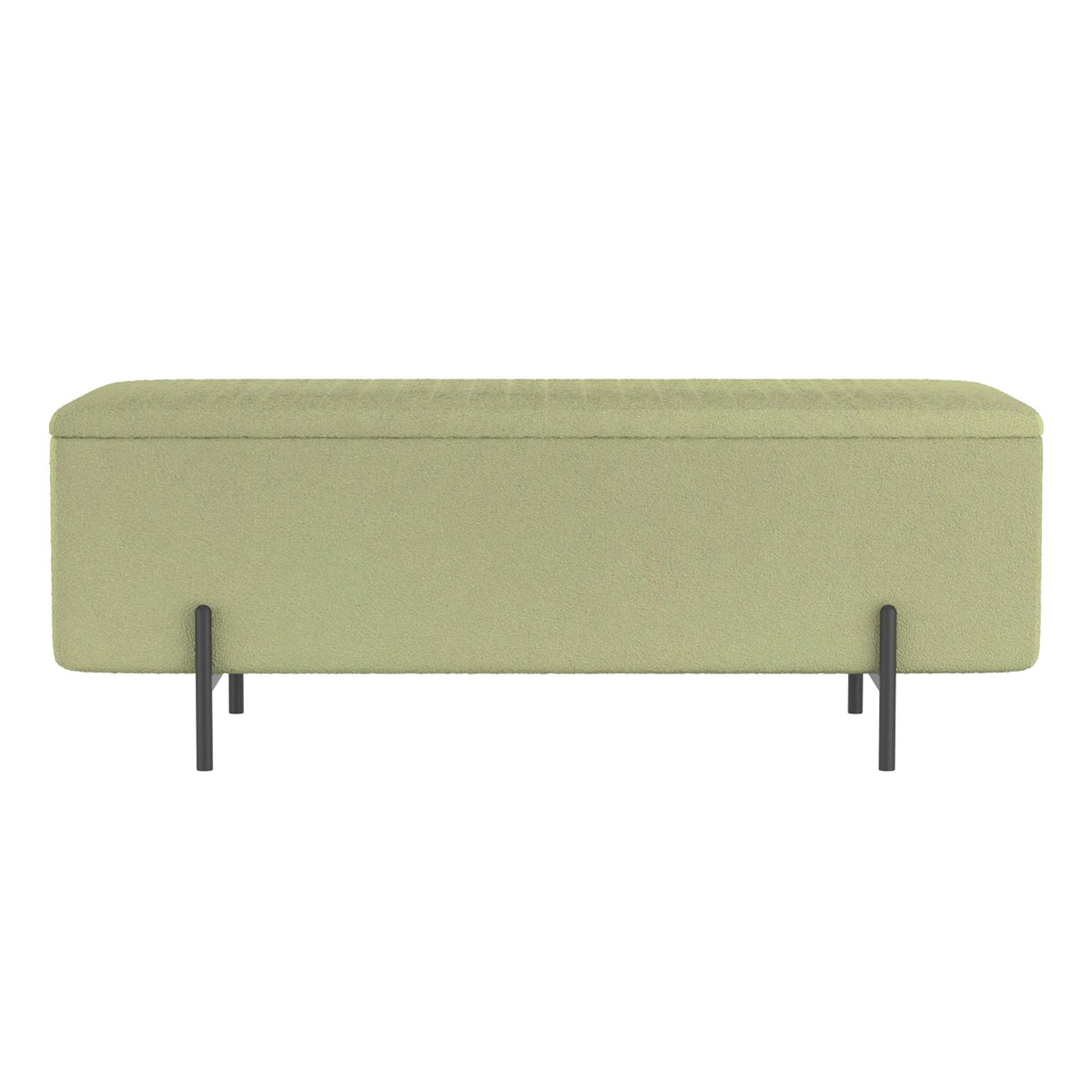 Worldwide Home Furnishings Erzo 402-136SG Storage Ottoman Bench - Sage and Black IMAGE 5