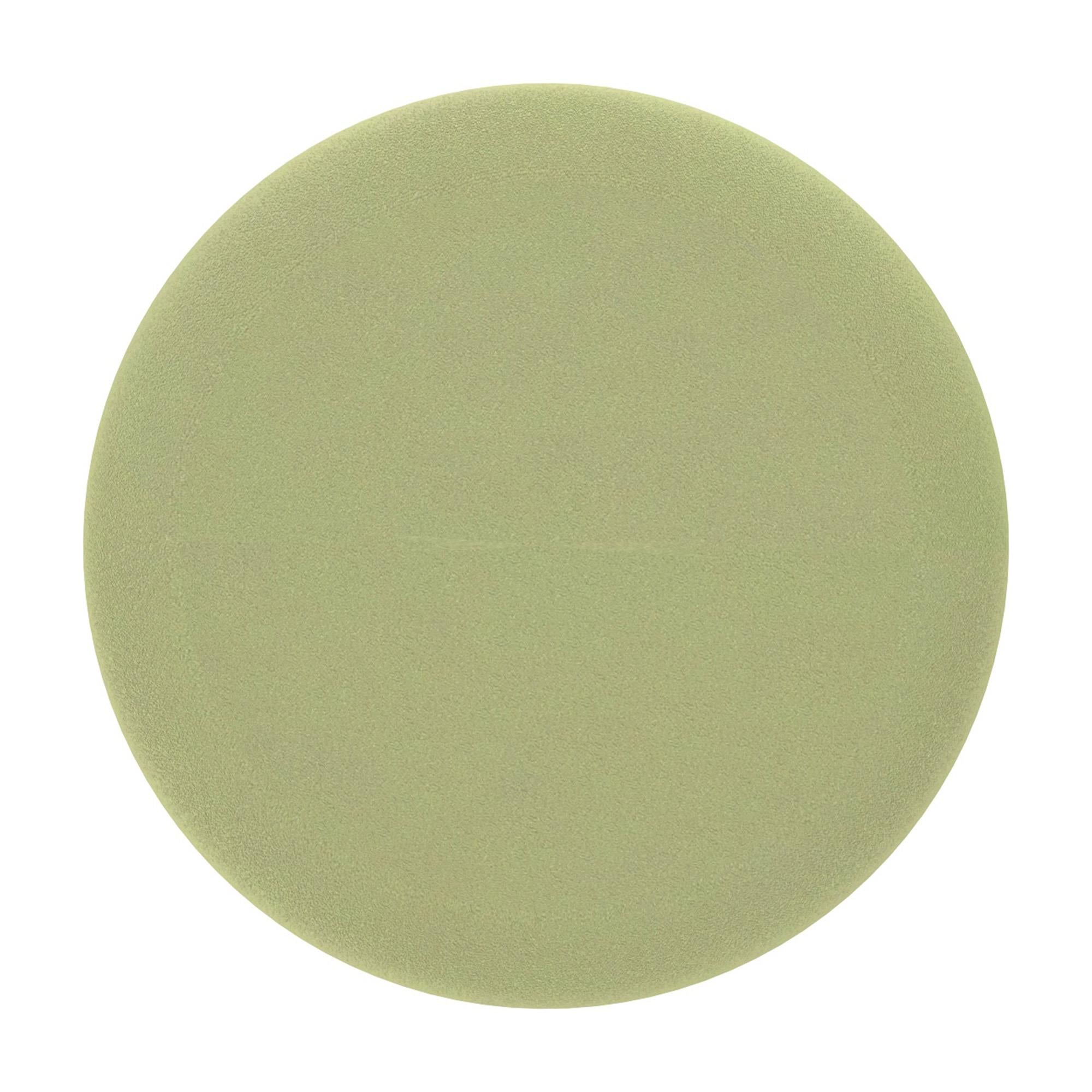 Worldwide Home Furnishings Alya 402-131SG Round Storage Ottoman - Sage and Natural IMAGE 6